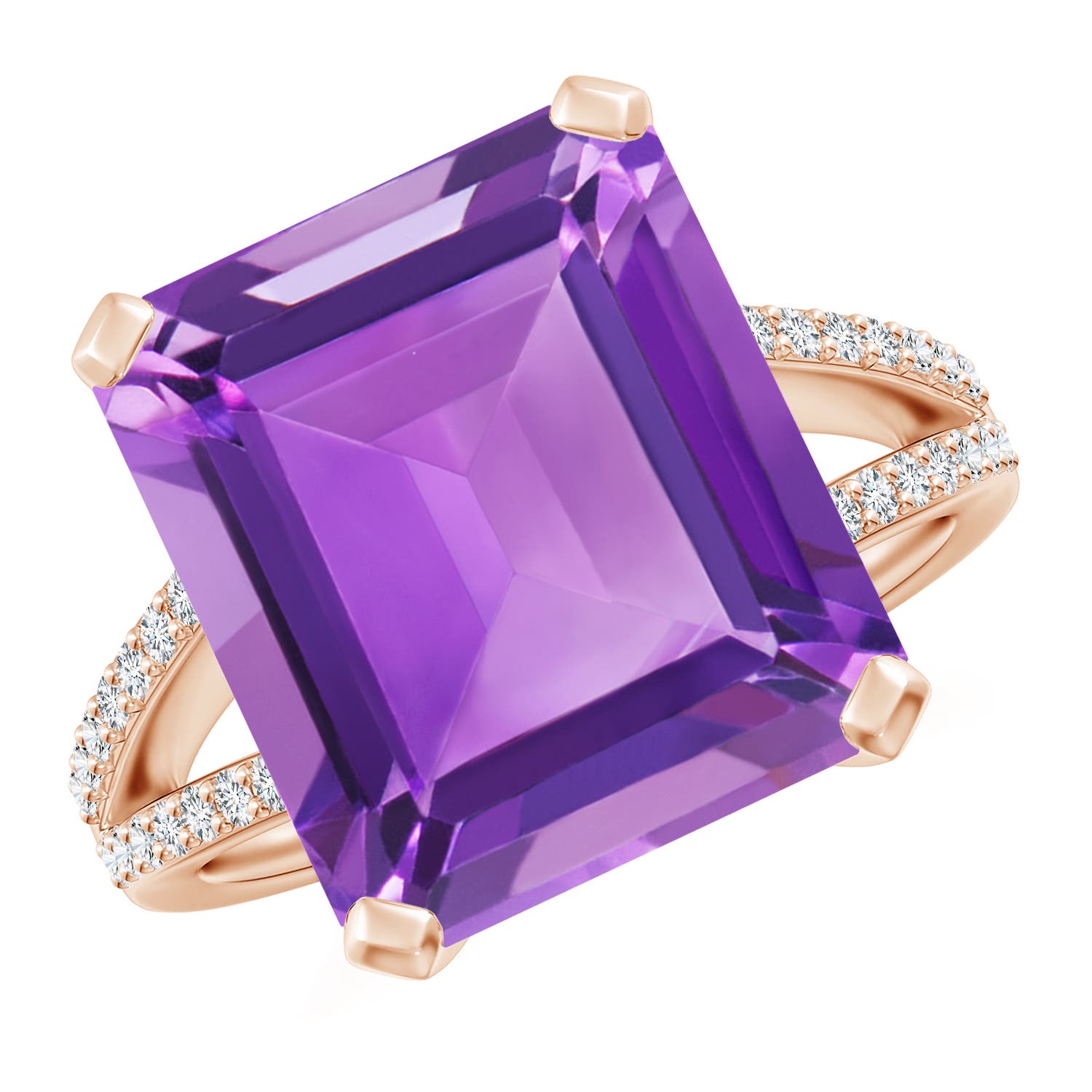 AA - Amethyst / 9.82 CT / 14 KT Rose Gold