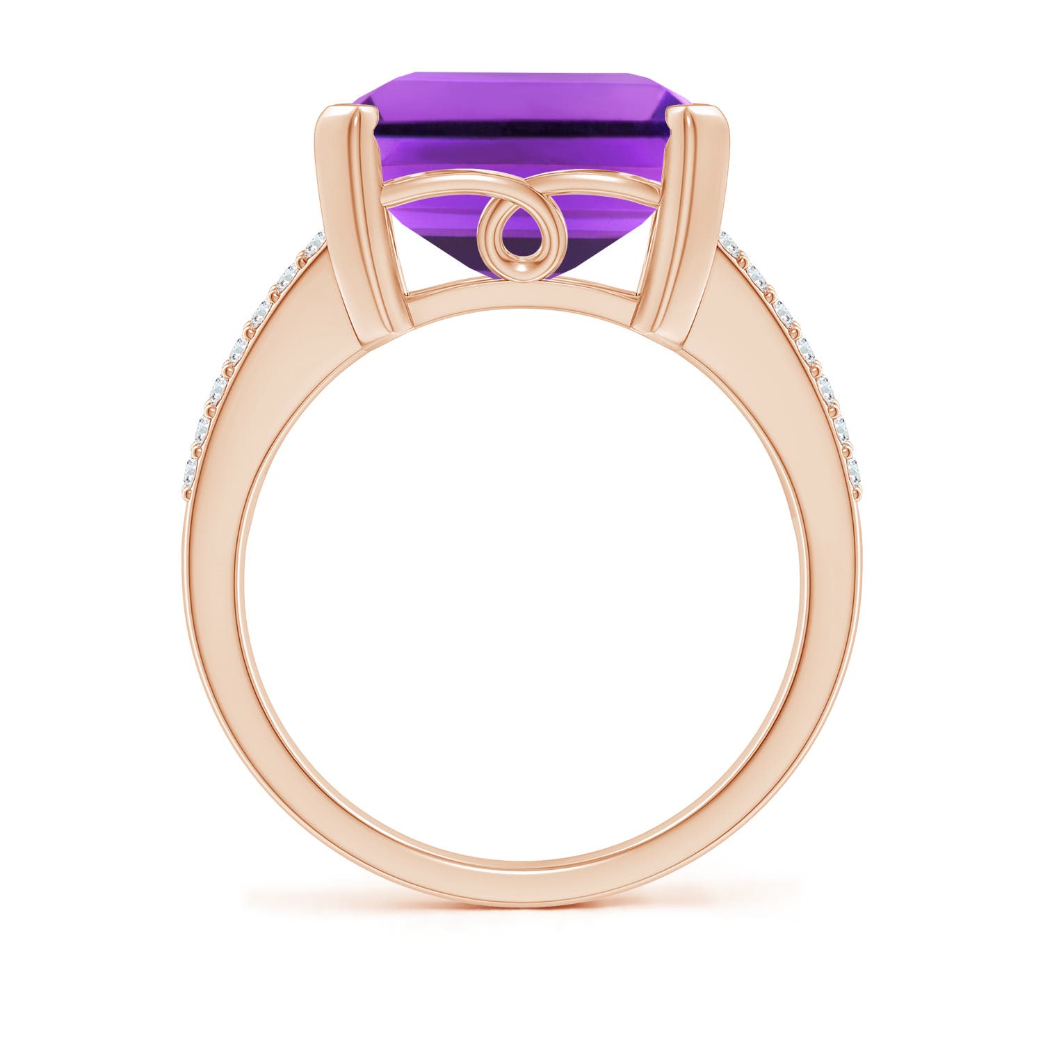 AAA - Amethyst / 9.82 CT / 14 KT Rose Gold