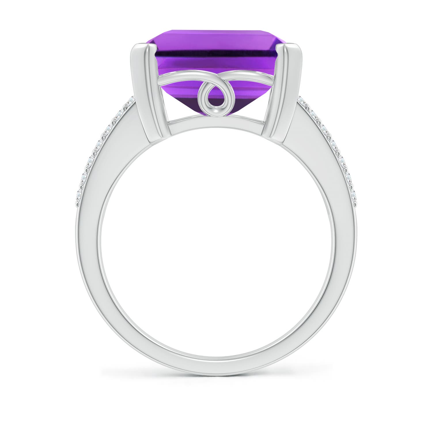 AAA - Amethyst / 9.82 CT / 14 KT White Gold