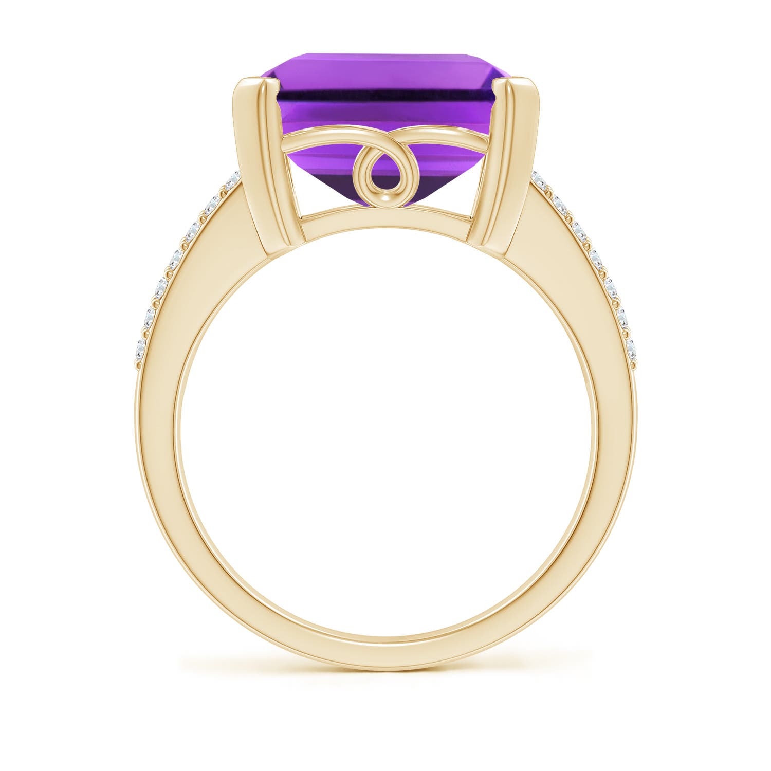 AAA - Amethyst / 9.82 CT / 14 KT Yellow Gold