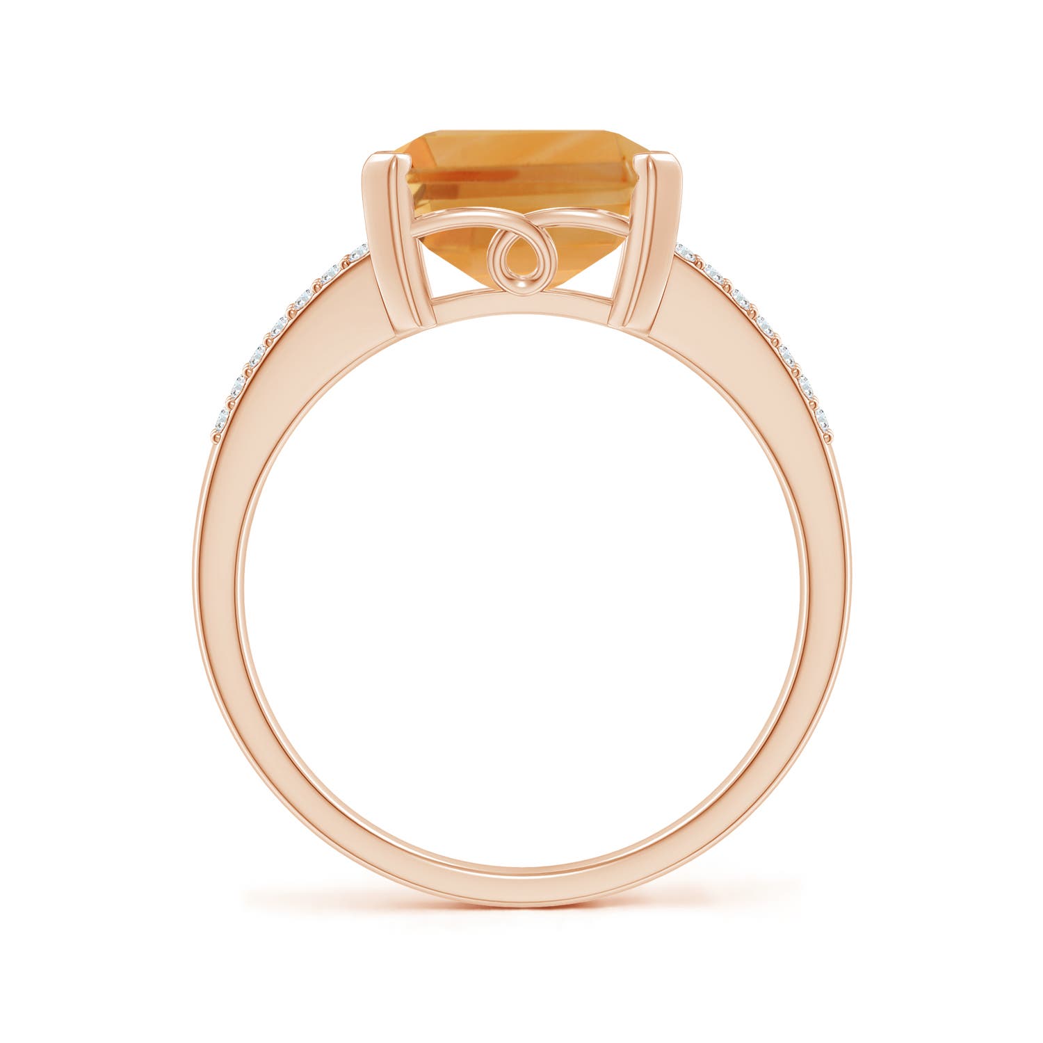 A - Citrine / 4.34 CT / 14 KT Rose Gold