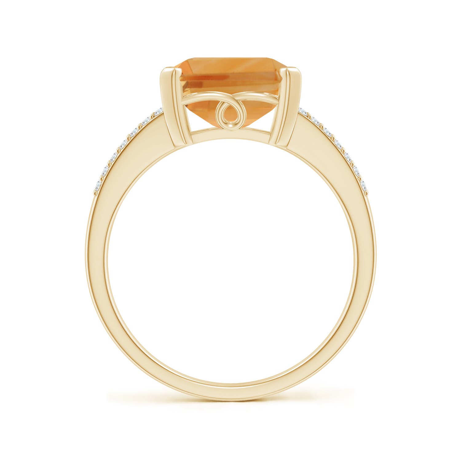 A - Citrine / 4.34 CT / 14 KT Yellow Gold