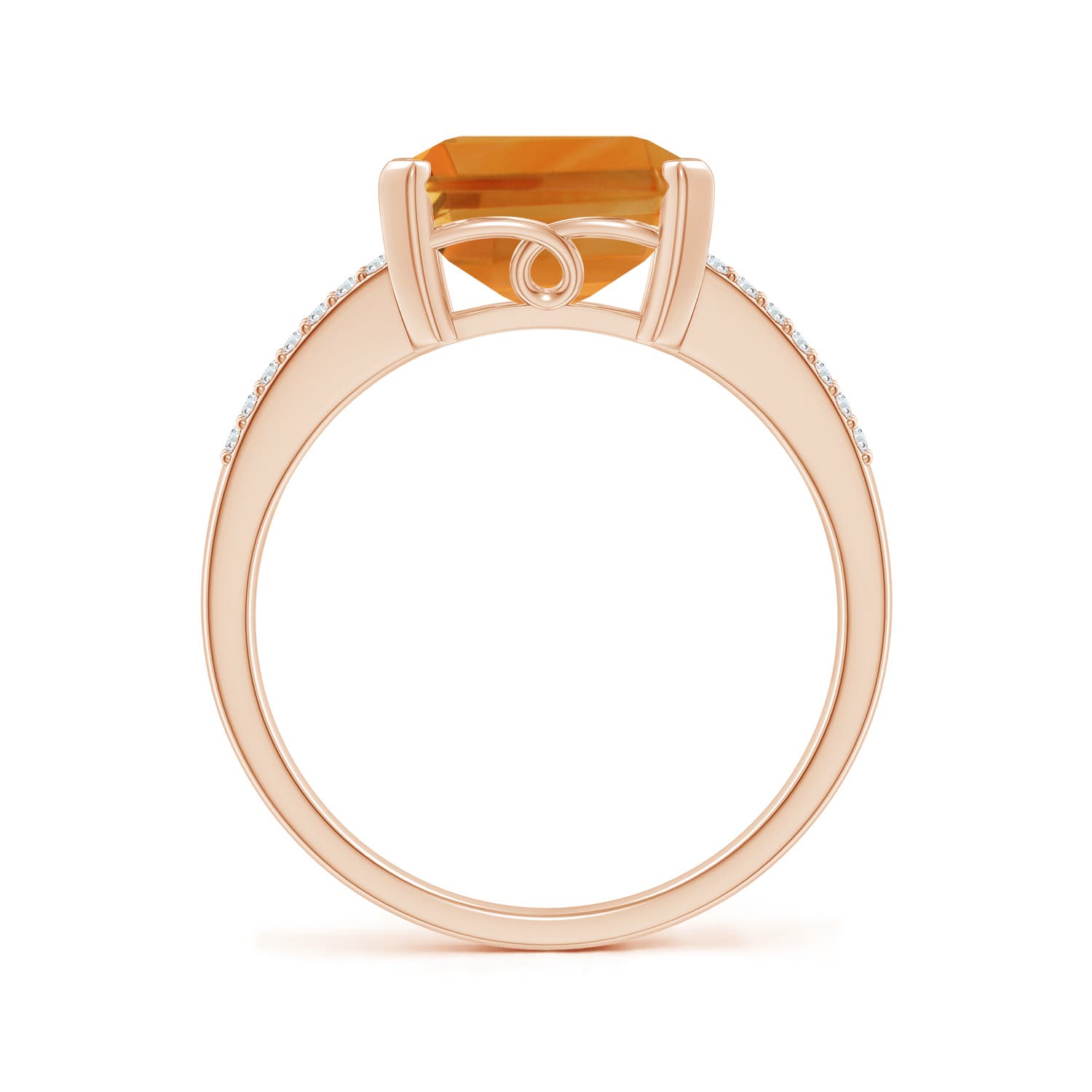 AA - Citrine / 4.34 CT / 14 KT Rose Gold