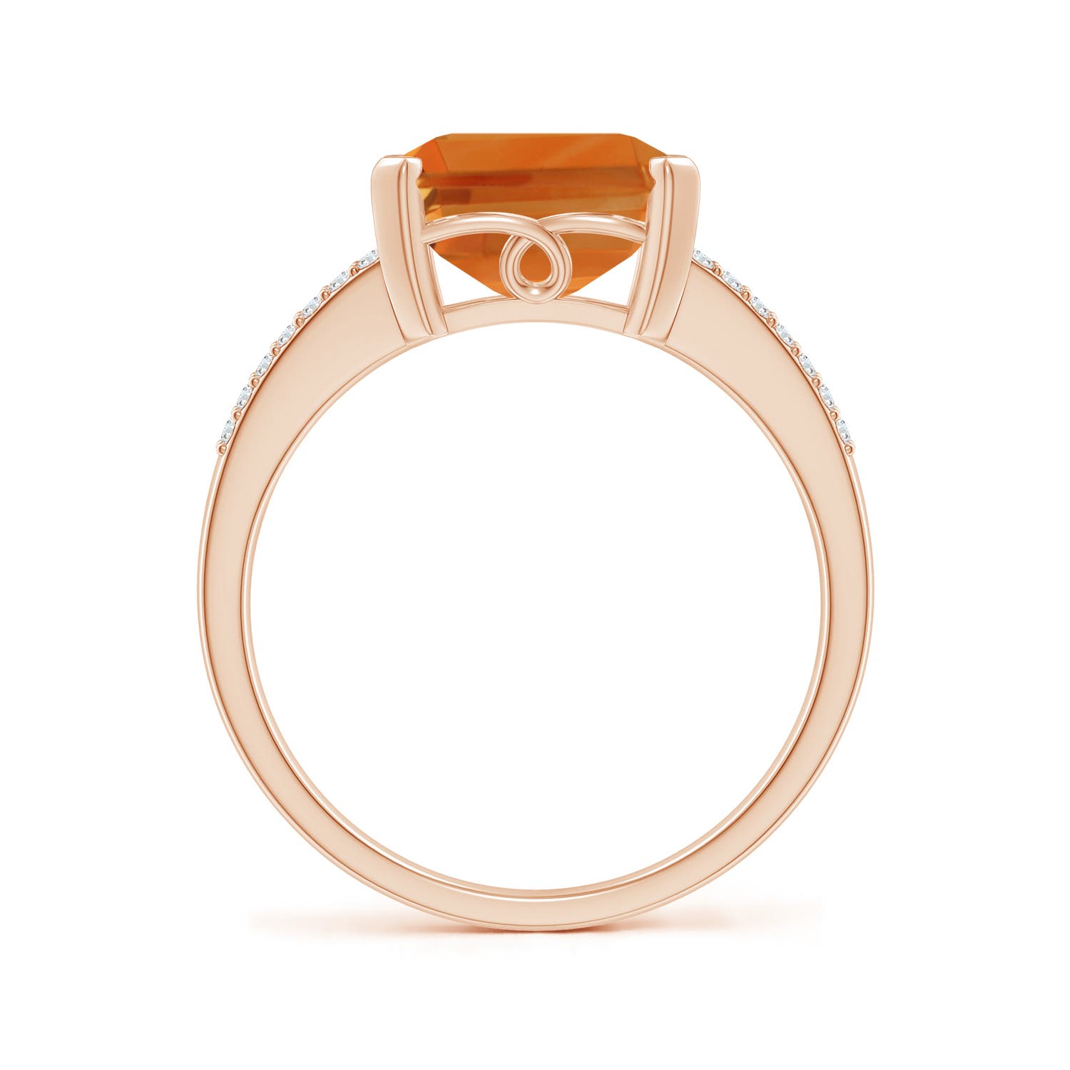 AAA - Citrine / 4.34 CT / 14 KT Rose Gold