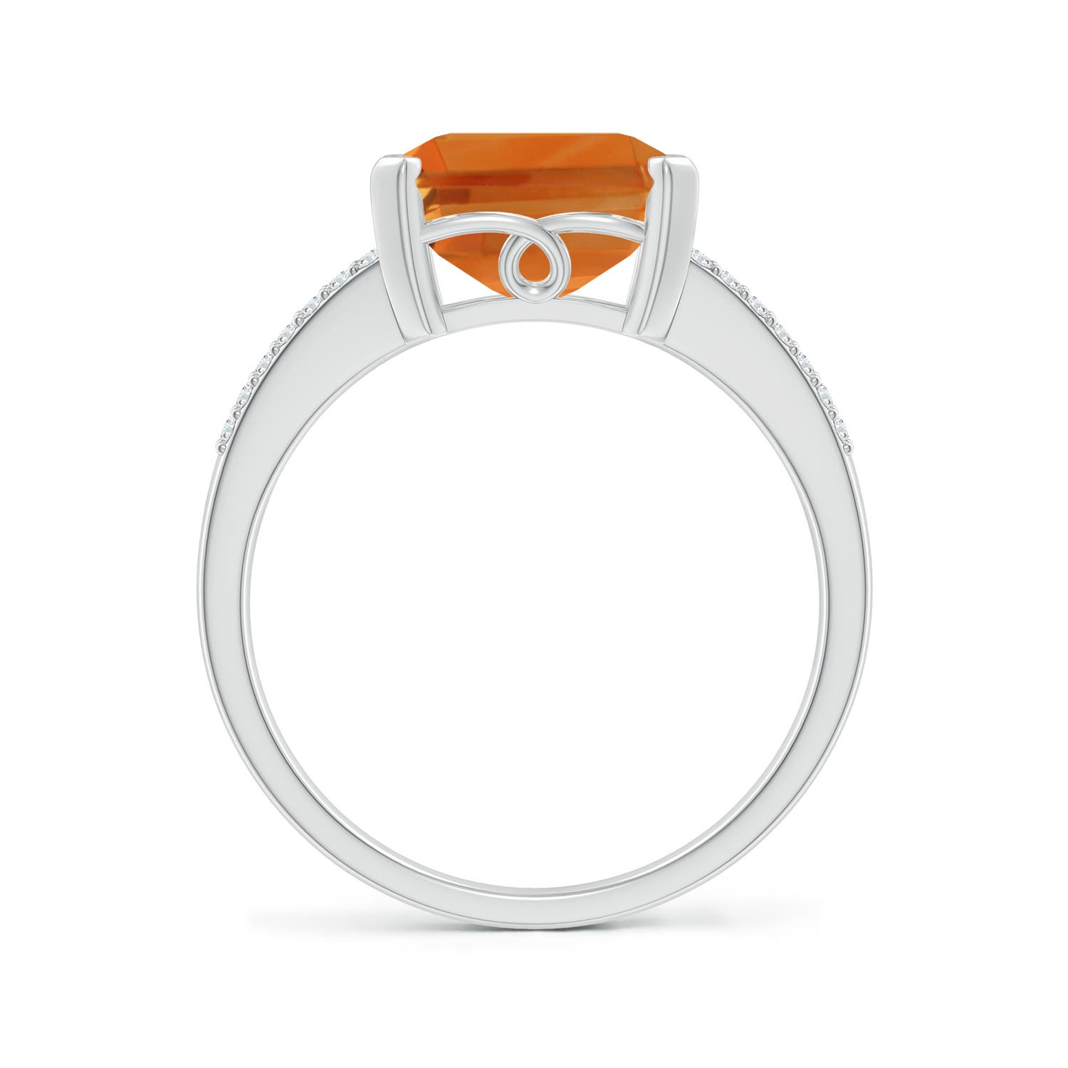 AAA - Citrine / 4.34 CT / 14 KT White Gold