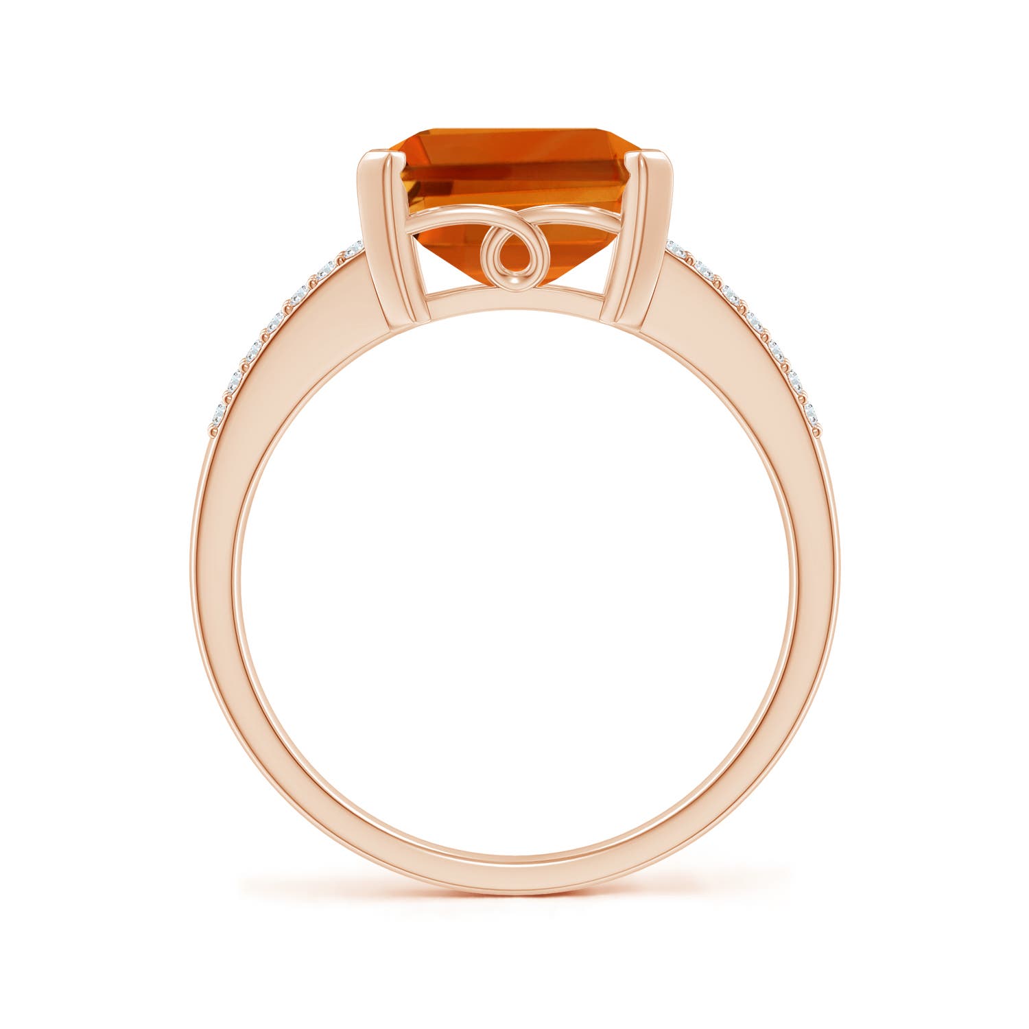 AAAA - Citrine / 4.34 CT / 14 KT Rose Gold