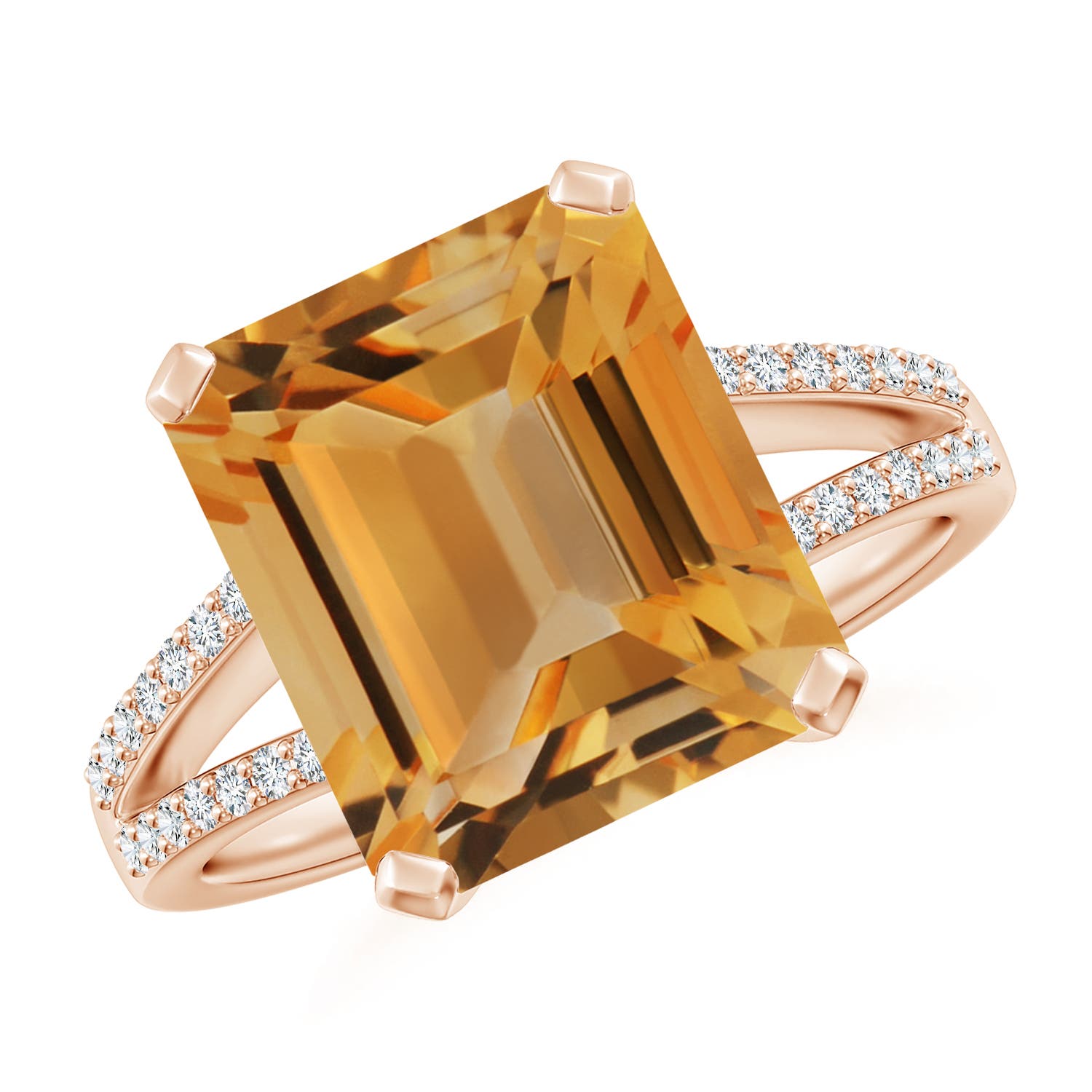 A - Citrine / 5.77 CT / 14 KT Rose Gold