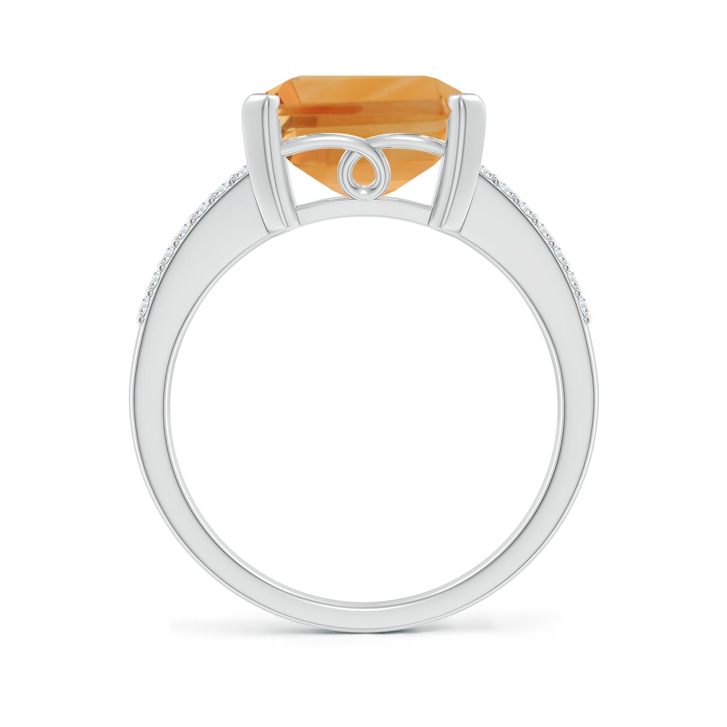 A - Citrine / 5.77 CT / 14 KT White Gold