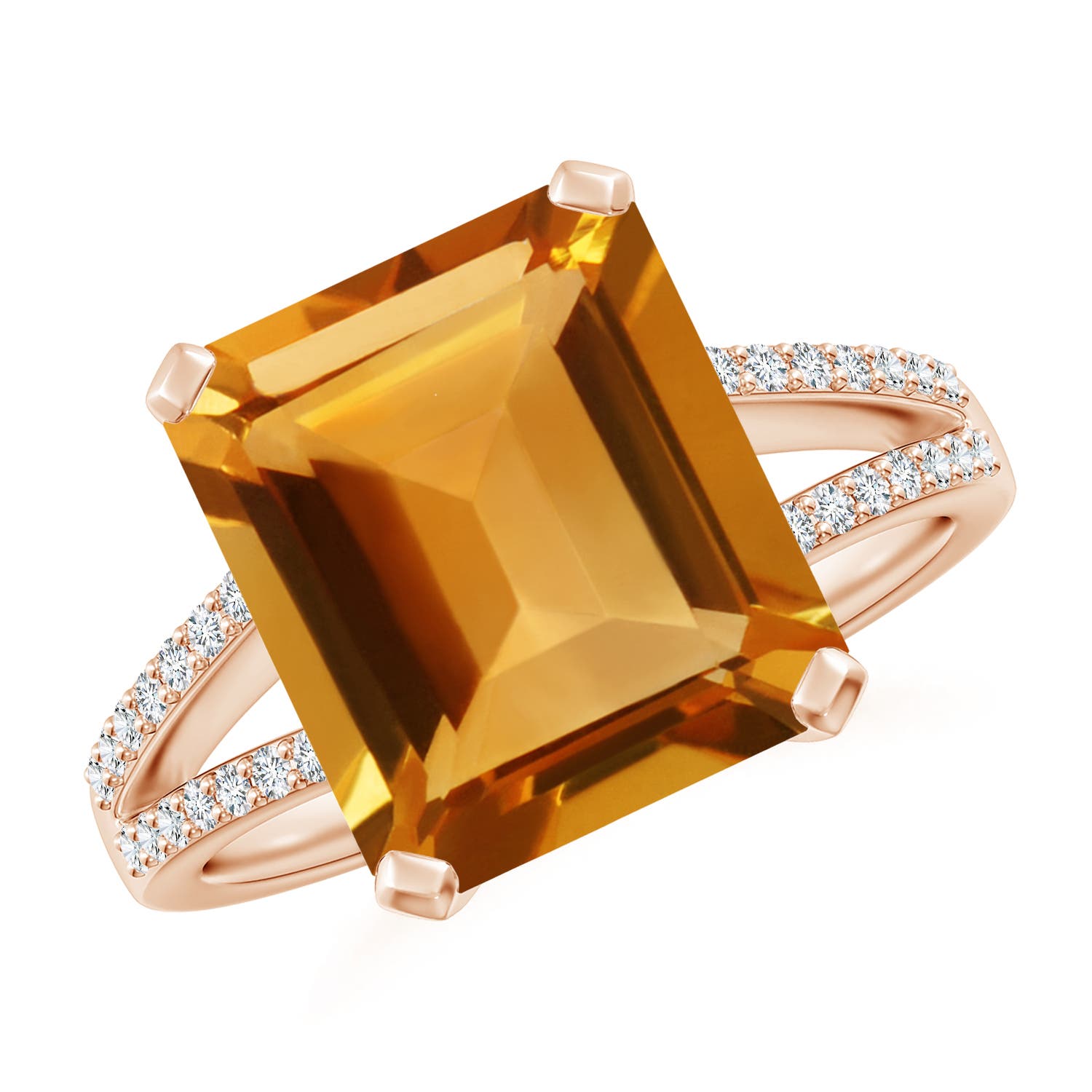 AA - Citrine / 5.77 CT / 14 KT Rose Gold