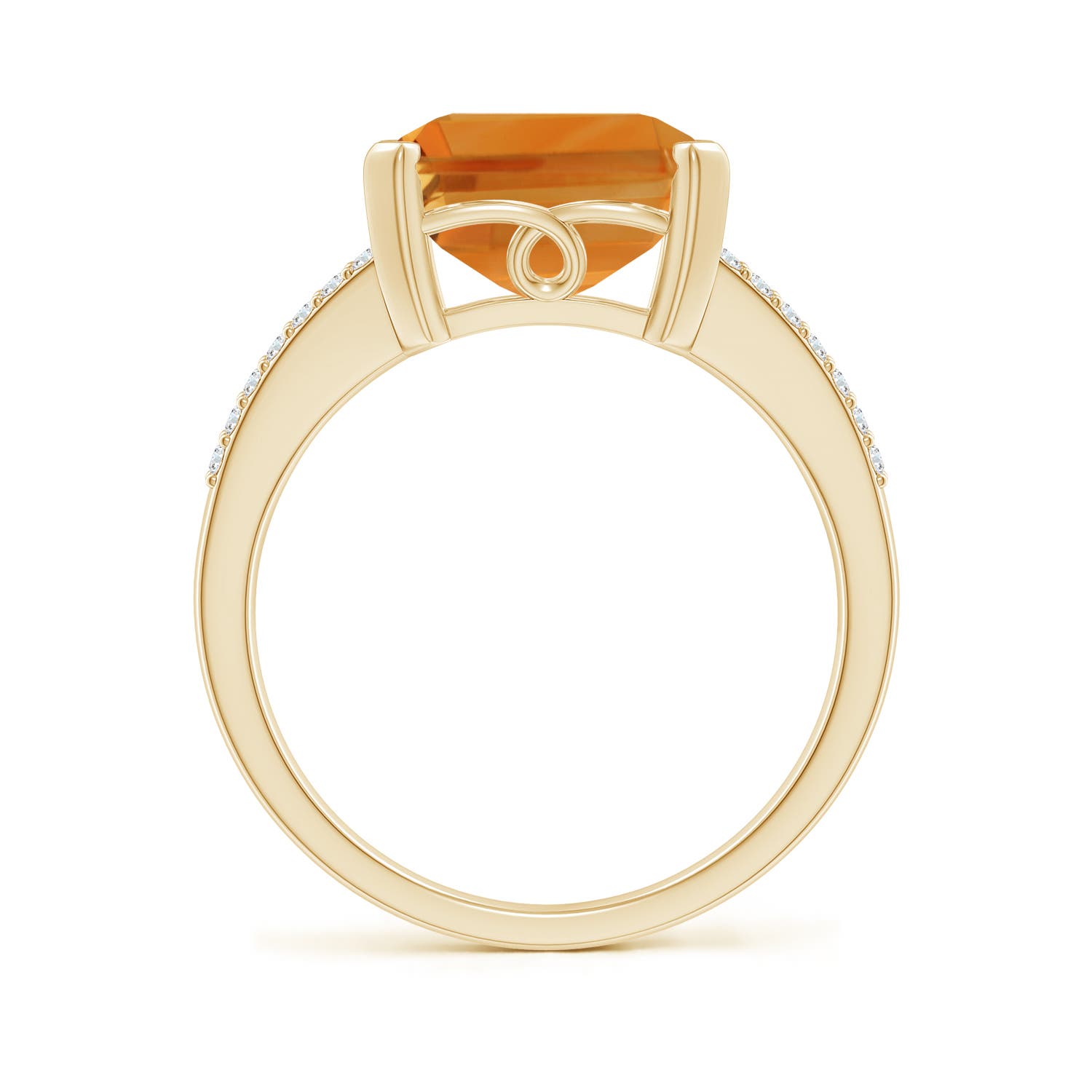 AA - Citrine / 5.77 CT / 14 KT Yellow Gold