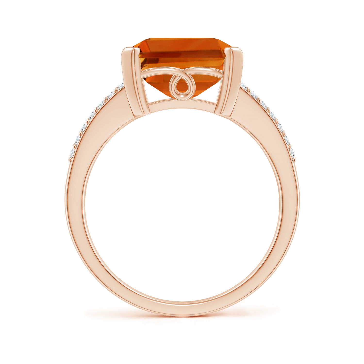 AAAA - Citrine / 5.77 CT / 14 KT Rose Gold