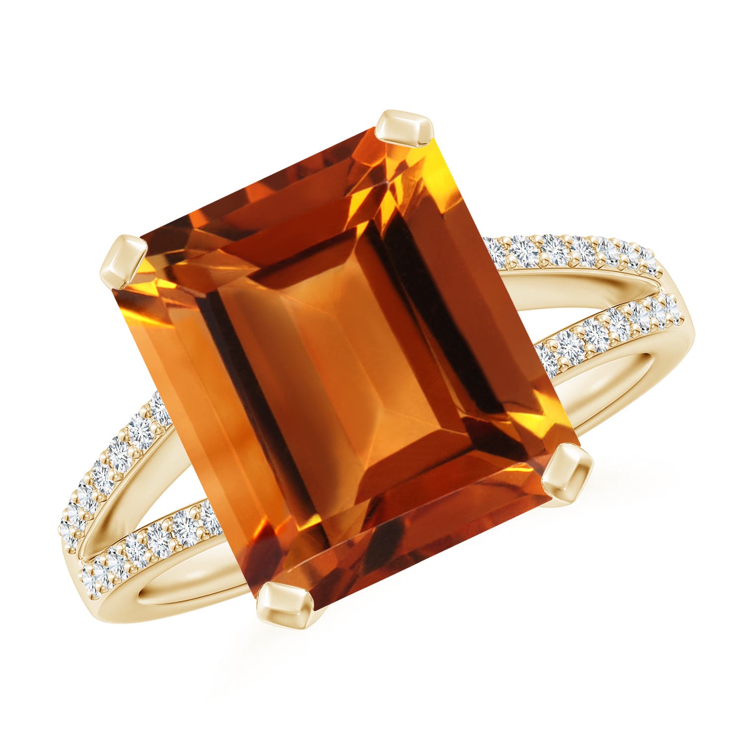 AAAA - Citrine / 5.77 CT / 14 KT Yellow Gold