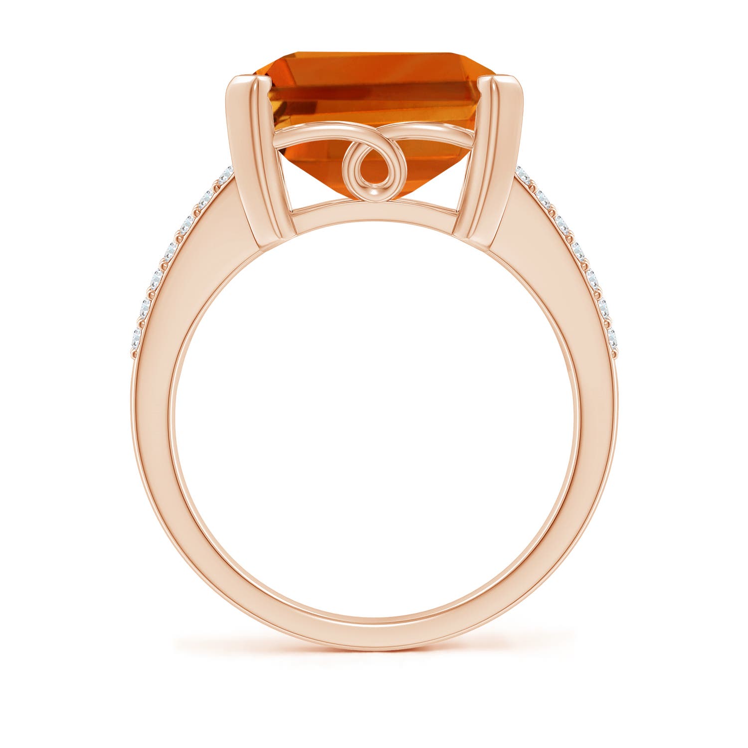 AAAA - Citrine / 9.82 CT / 14 KT Rose Gold