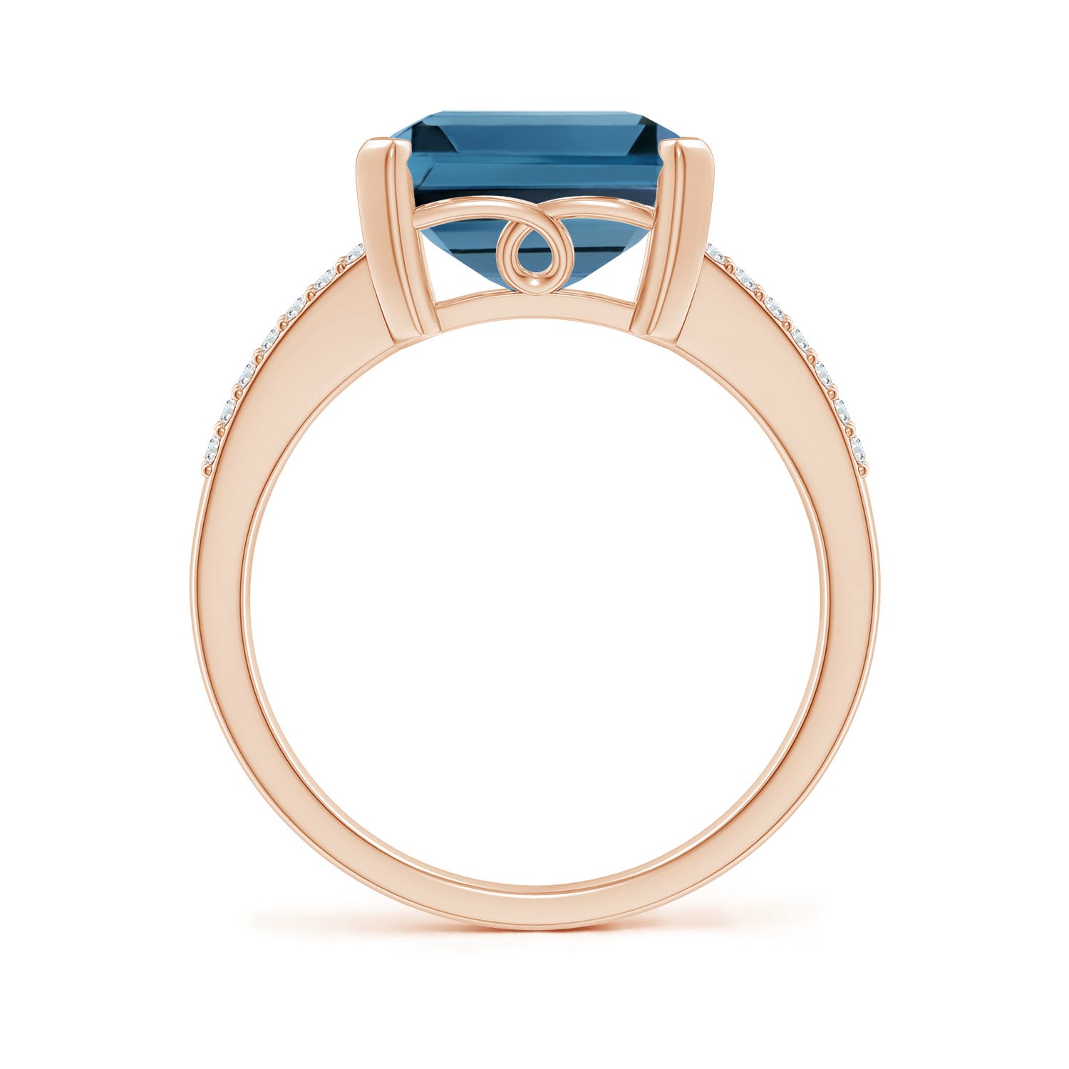 AA - London Blue Topaz / 7.37 CT / 14 KT Rose Gold