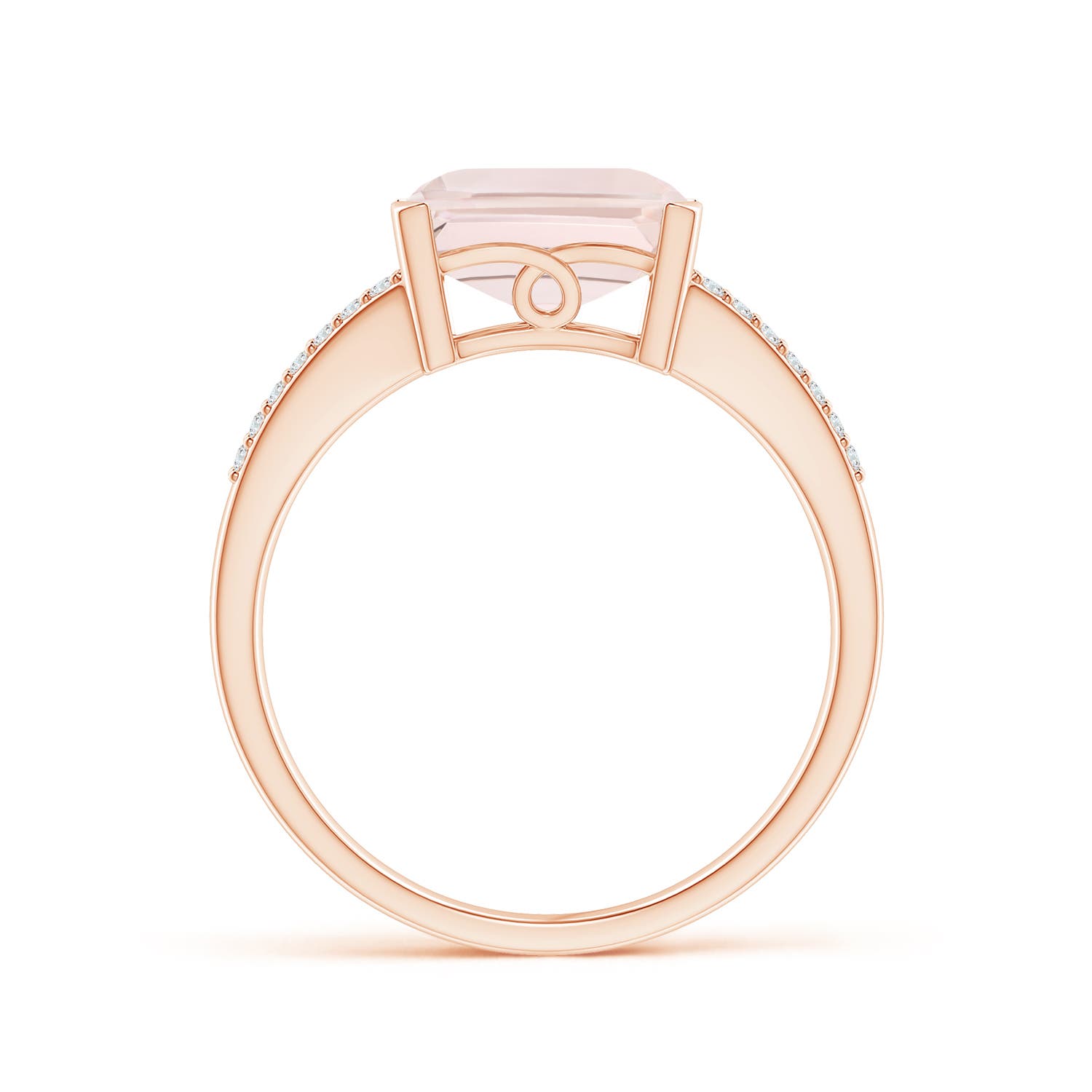 A - Morganite / 4.24 CT / 14 KT Rose Gold