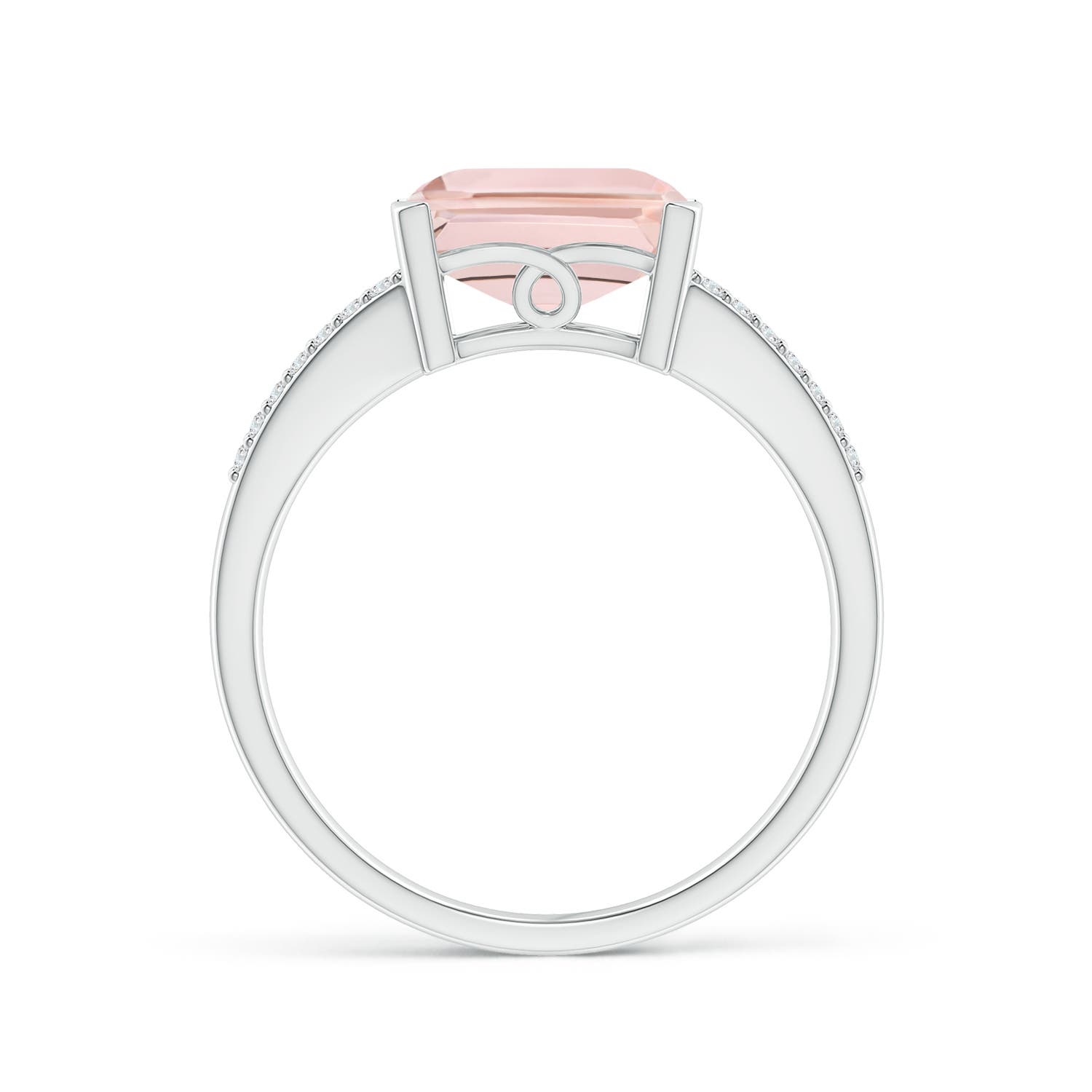 AA - Morganite / 4.24 CT / 14 KT White Gold