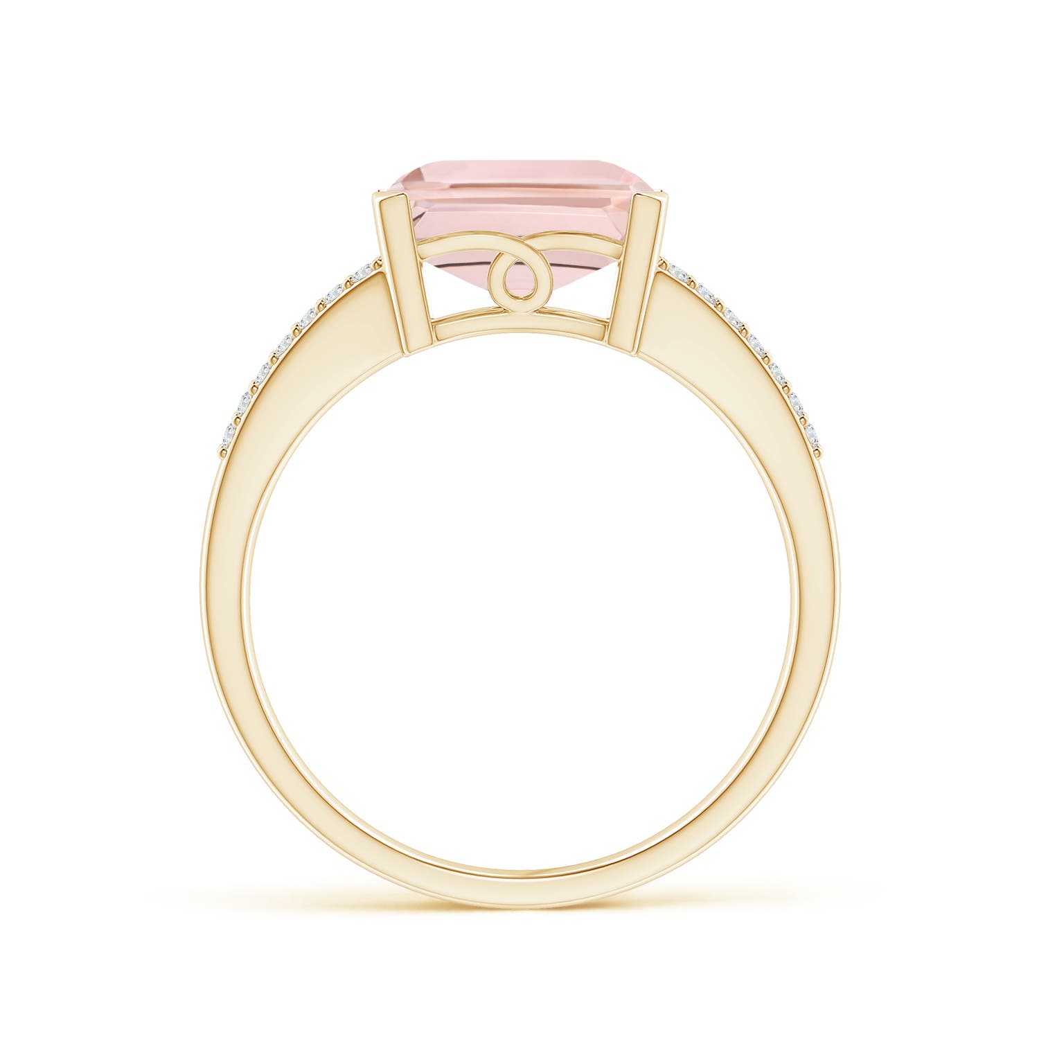 AA - Morganite / 4.24 CT / 14 KT Yellow Gold