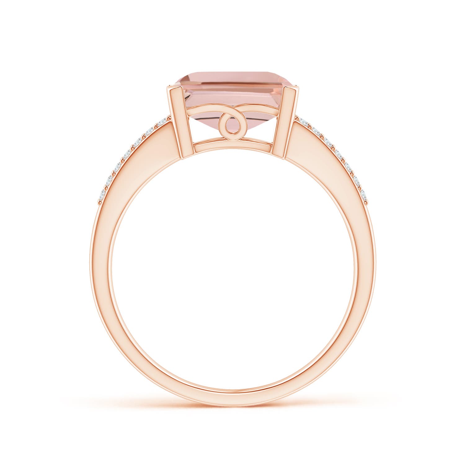 AAAA - Morganite / 4.24 CT / 14 KT Rose Gold