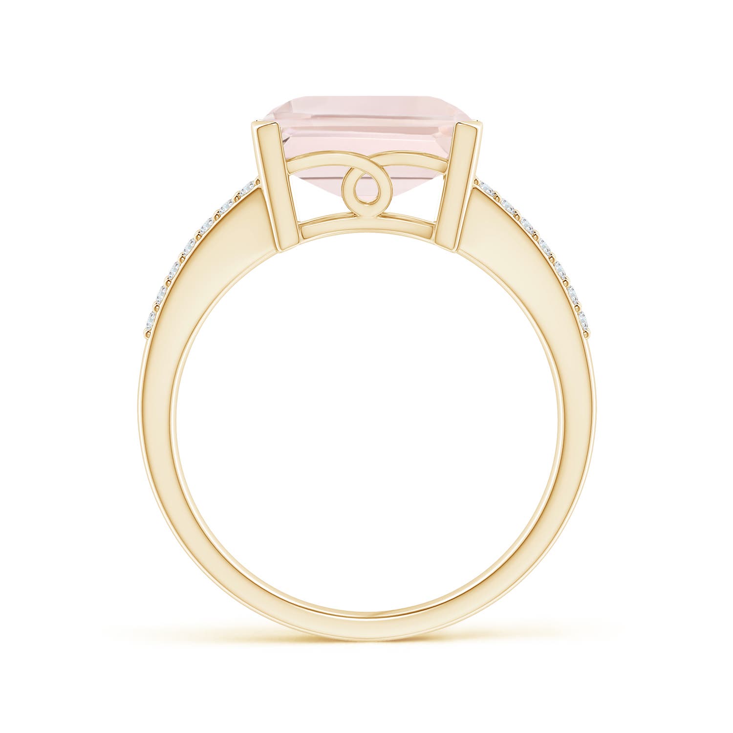 A - Morganite / 4.42 CT / 14 KT Yellow Gold