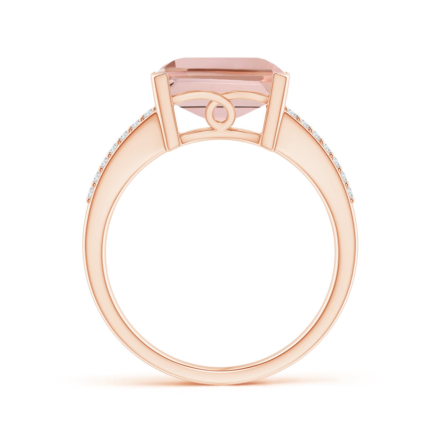 AAAA - Morganite / 4.42 CT / 14 KT Rose Gold