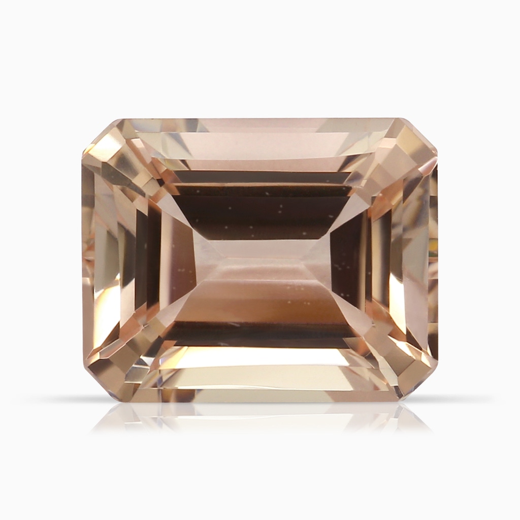 10.08x8.08x5.71mm AA GIA Certified Emerald-Cut Morganite Cocktail Ring in Rose Gold Side 699