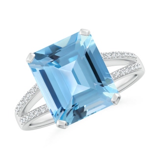 Emerald Cut A Swiss Blue Topaz