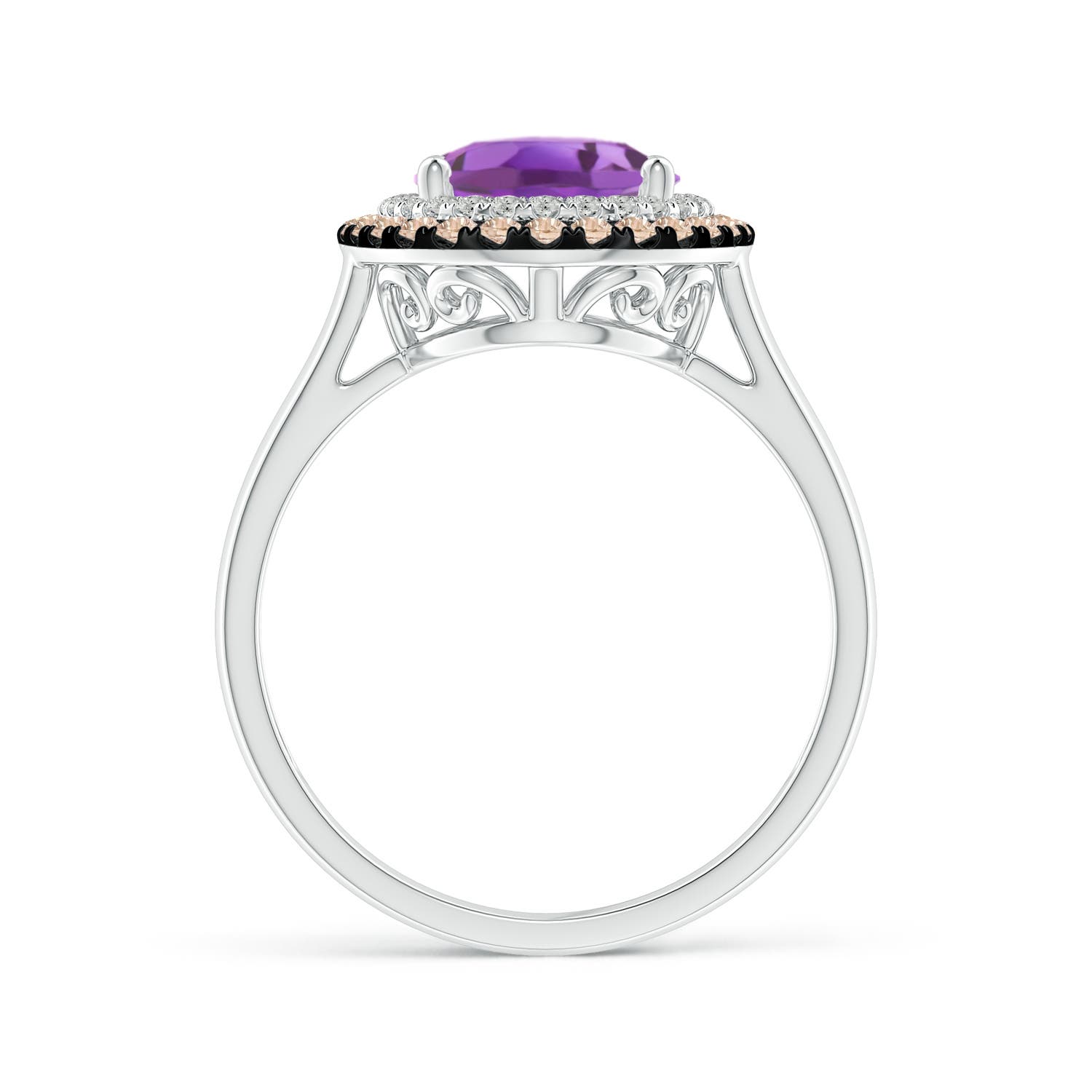 A - Amethyst / 2.7 CT / 14 KT White Gold