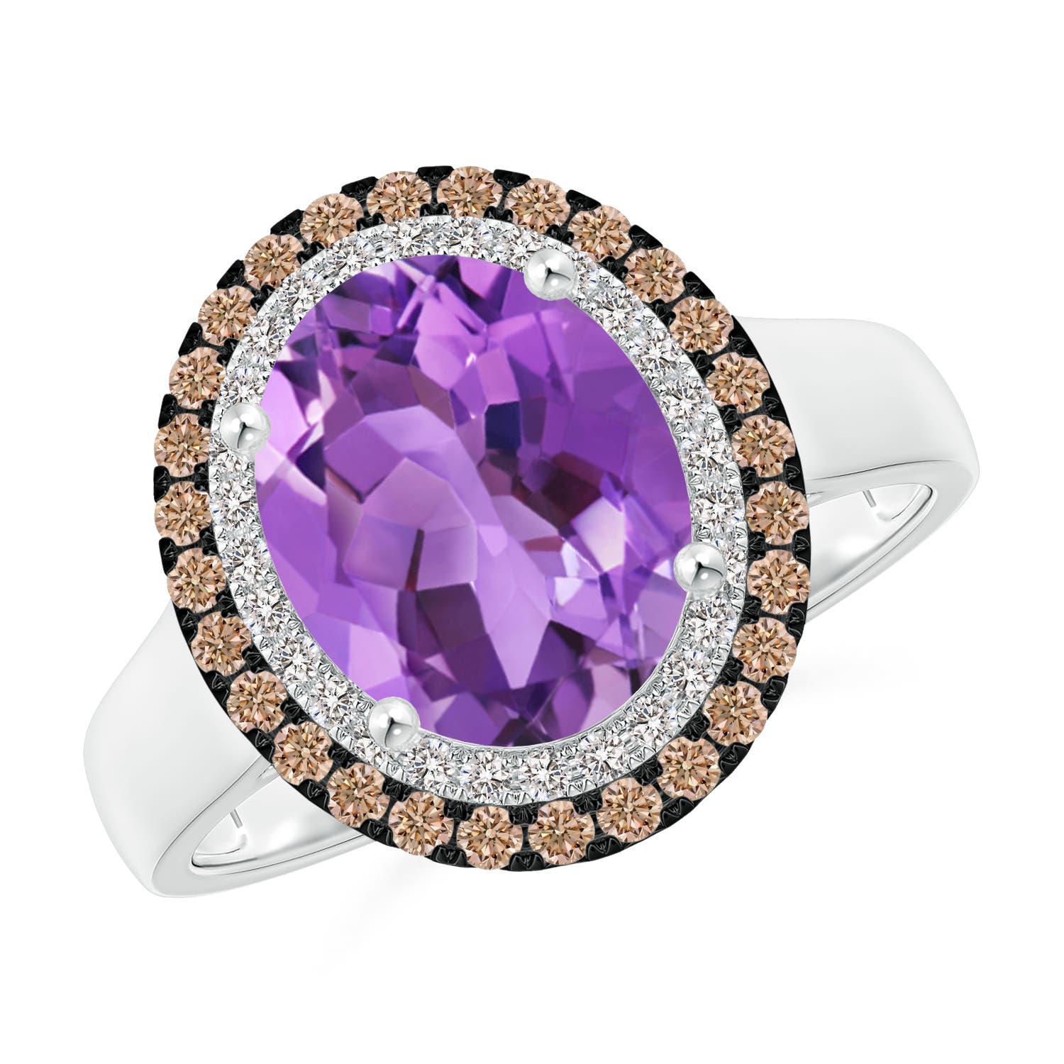 AA - Amethyst / 2.7 CT / 14 KT White Gold