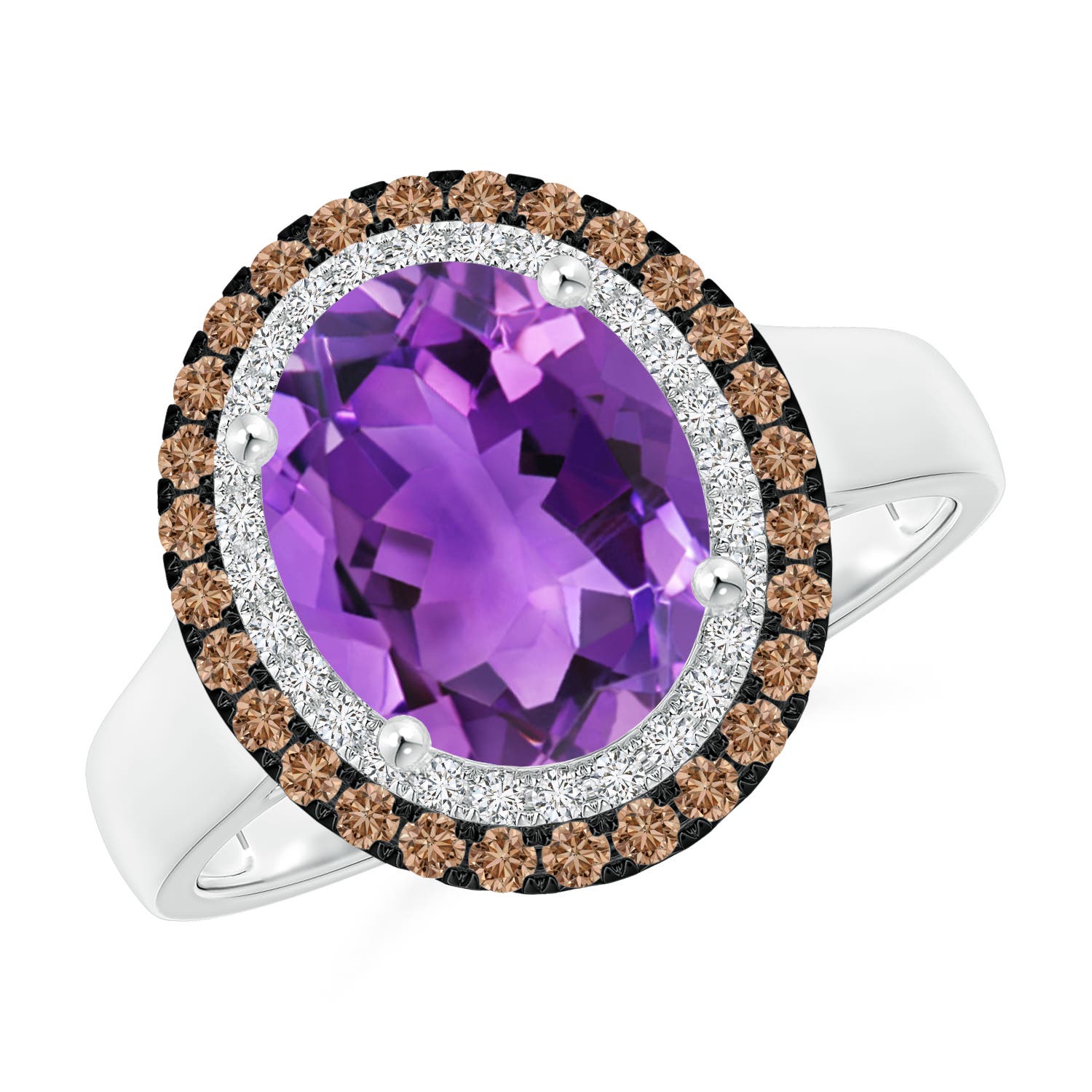 AAA - Amethyst / 2.7 CT / 14 KT White Gold