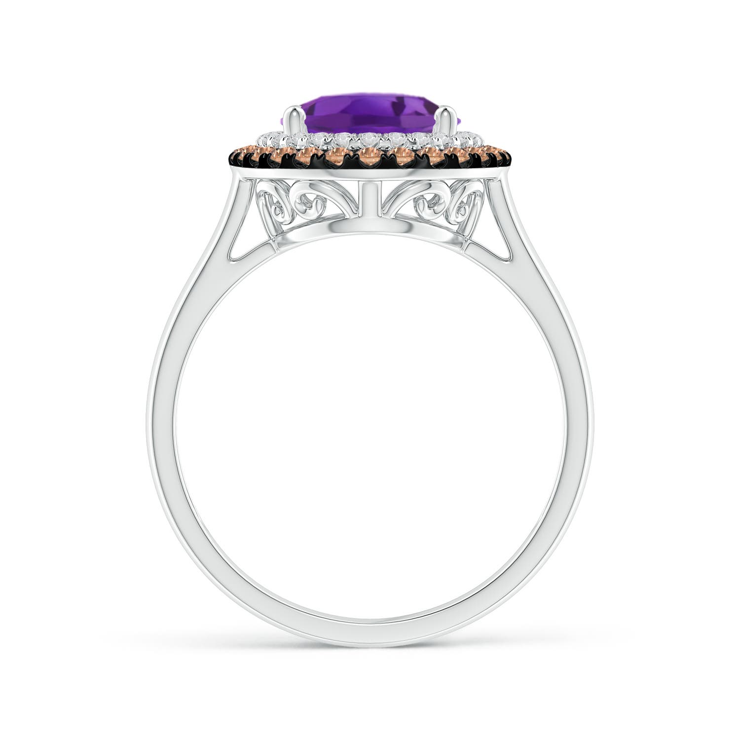 AAA - Amethyst / 2.7 CT / 14 KT White Gold