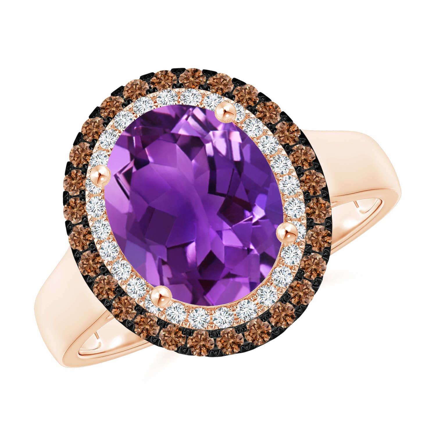 AAAA - Amethyst / 2.7 CT / 14 KT Rose Gold