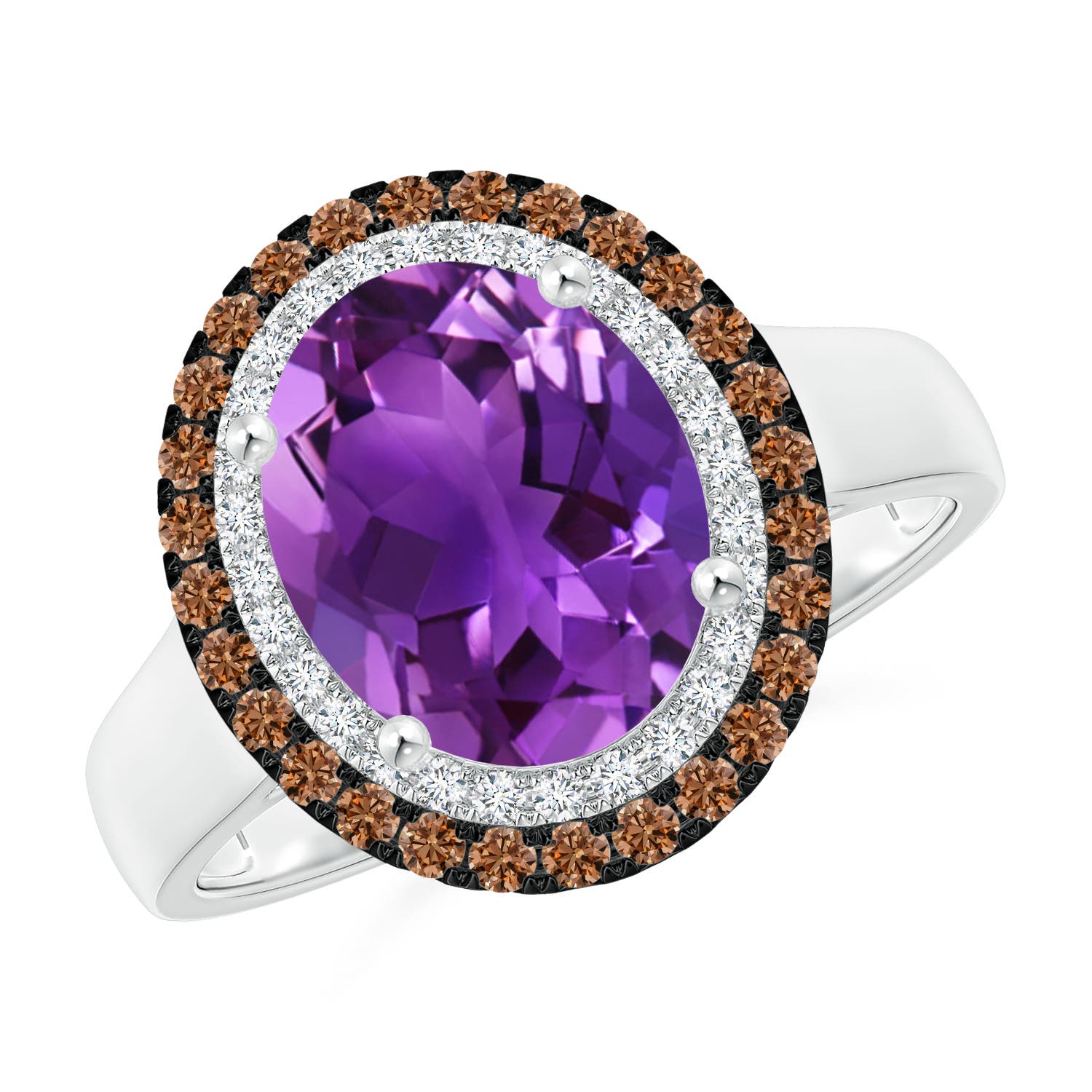 AAAA - Amethyst / 2.7 CT / 14 KT White Gold