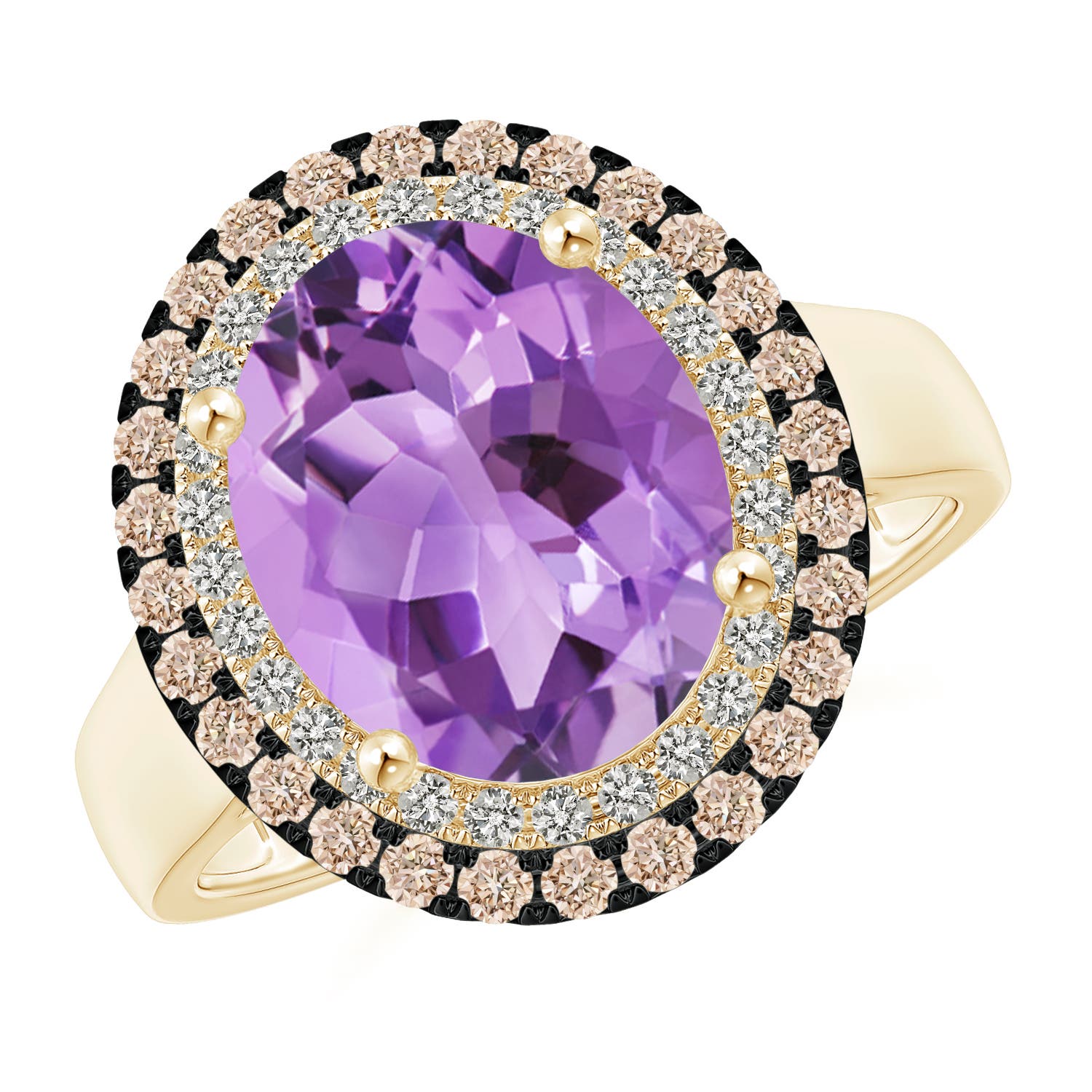 A - Amethyst / 3.71 CT / 14 KT Yellow Gold