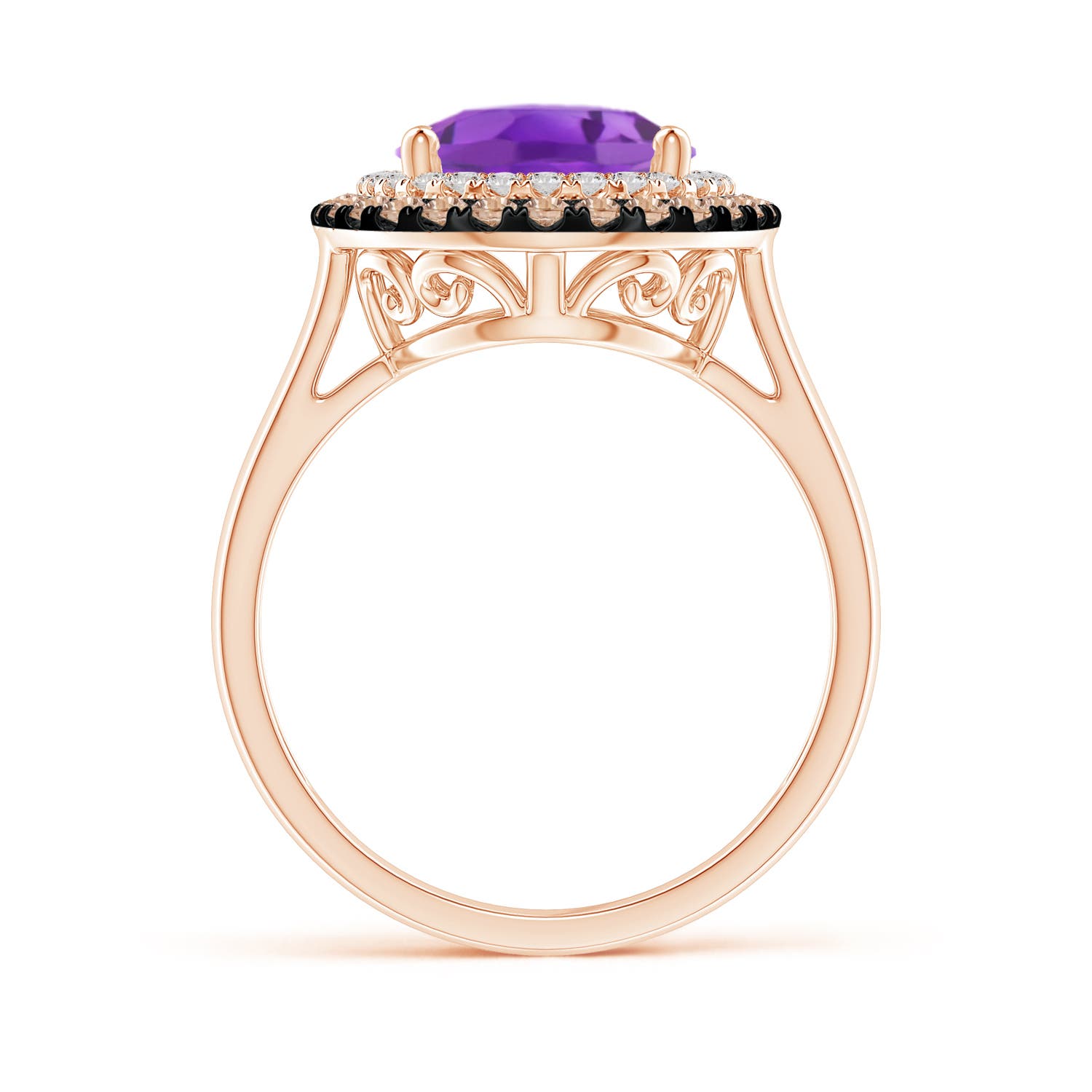 AA - Amethyst / 3.71 CT / 14 KT Rose Gold