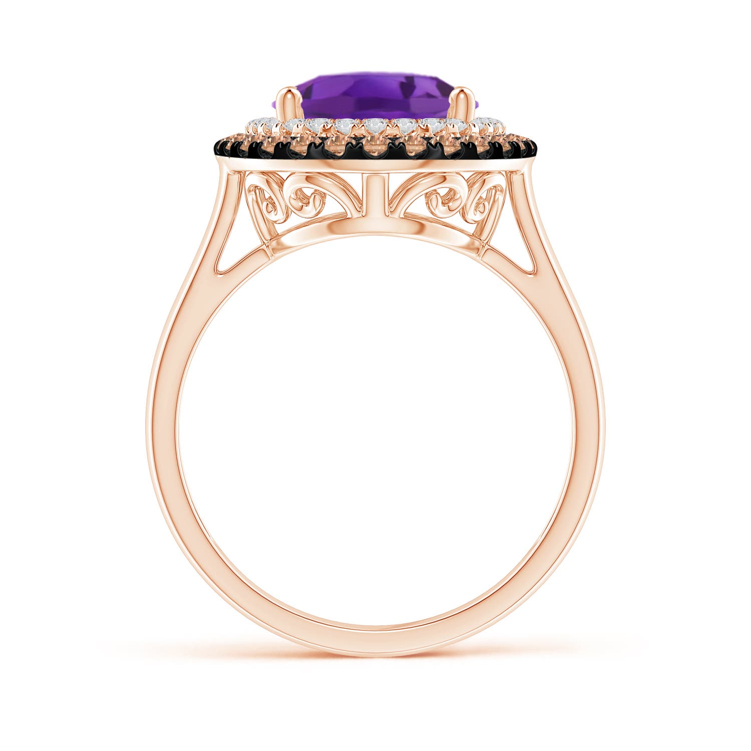 AAA - Amethyst / 3.71 CT / 14 KT Rose Gold
