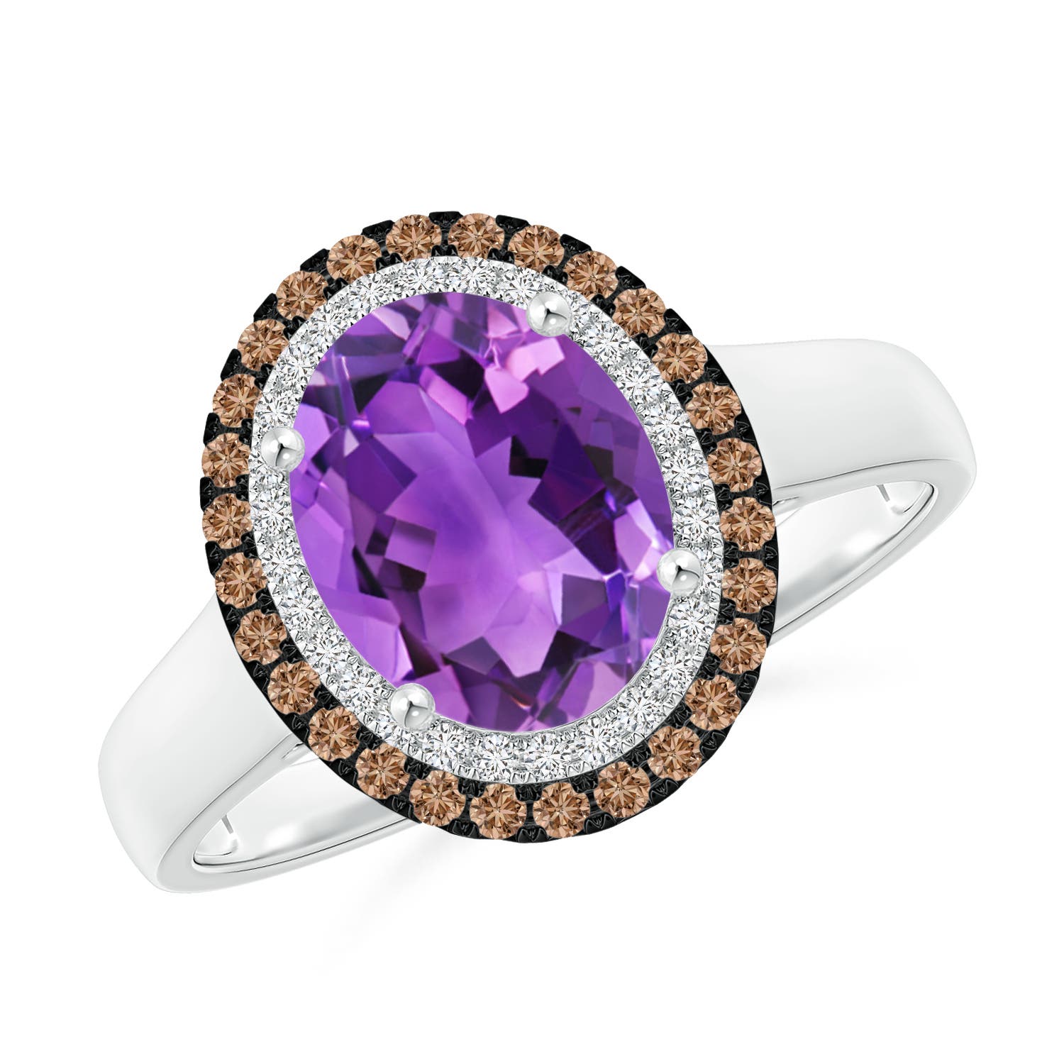 AAA - Amethyst / 1.87 CT / 14 KT White Gold