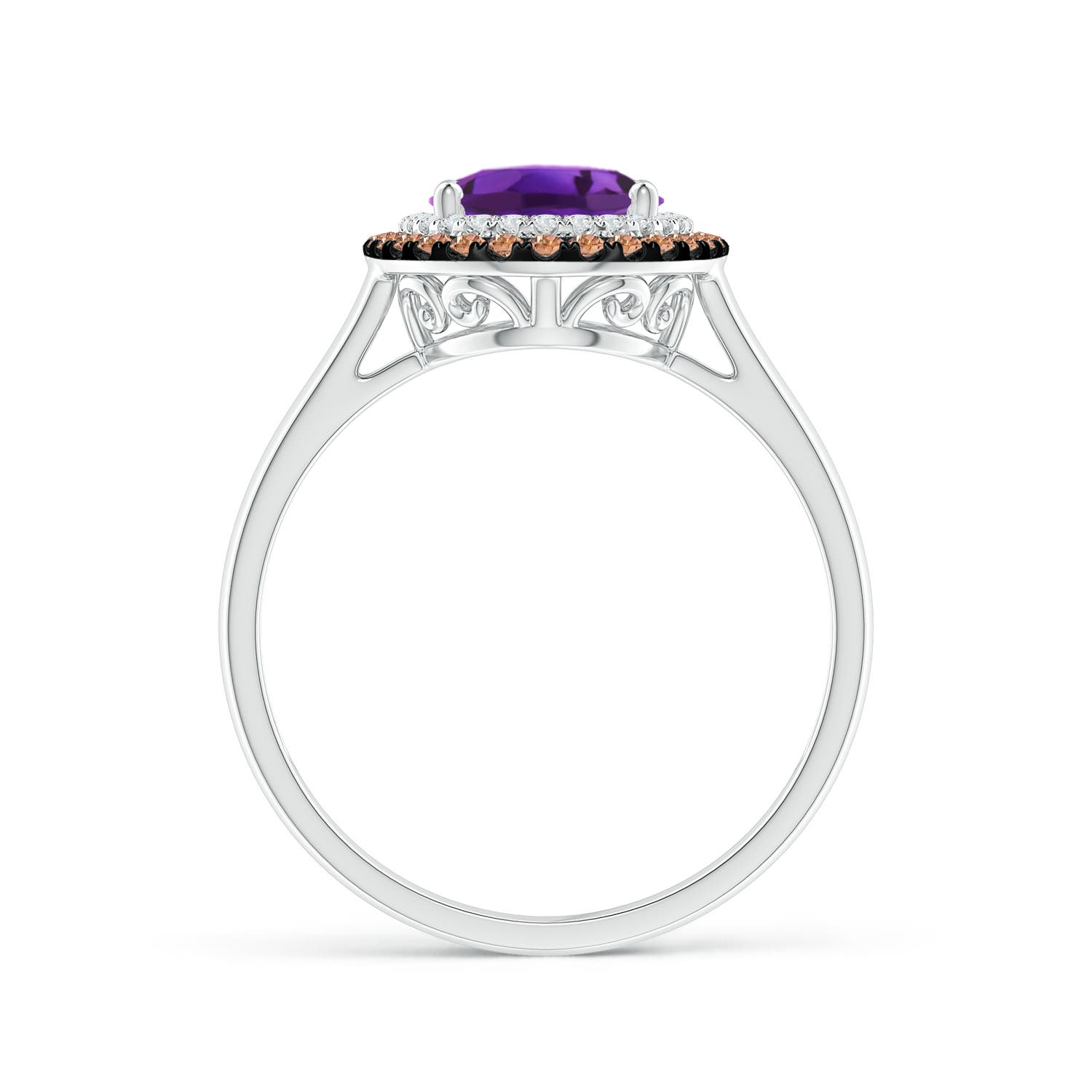 AAAA - Amethyst / 1.87 CT / 14 KT White Gold