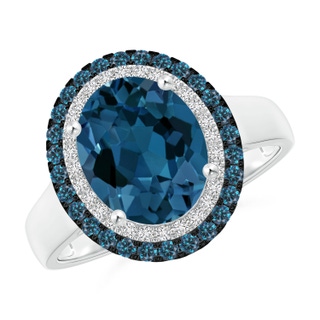 Oval AAA London Blue Topaz