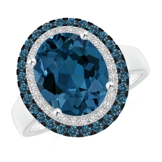 Oval AAA London Blue Topaz