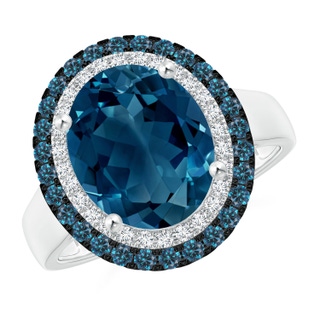 Oval AAAA London Blue Topaz