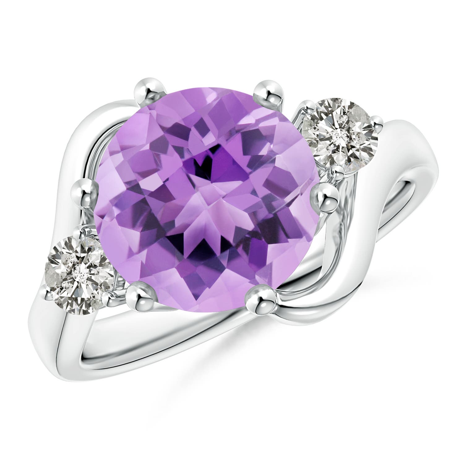 A - Amethyst / 4.04 CT / 14 KT White Gold