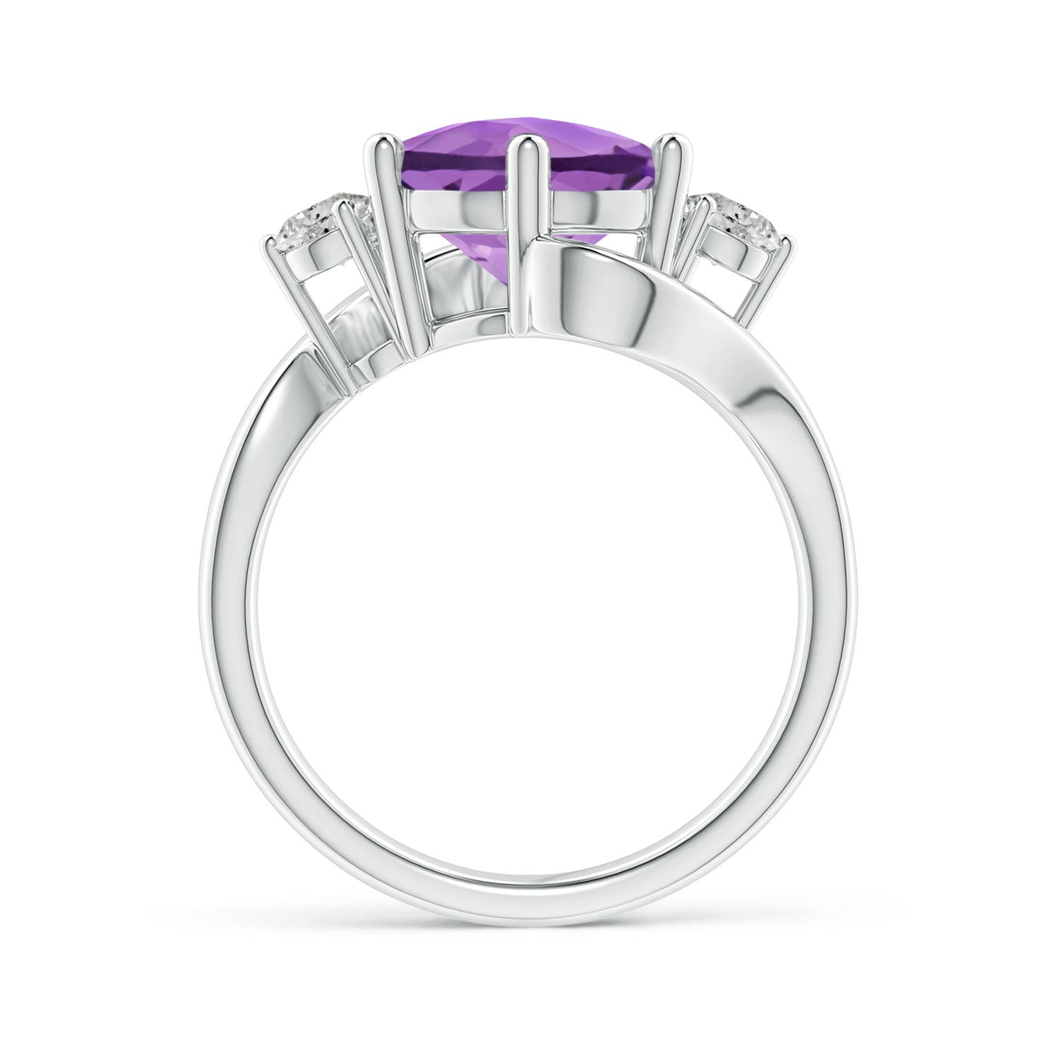 A - Amethyst / 4.04 CT / 14 KT White Gold