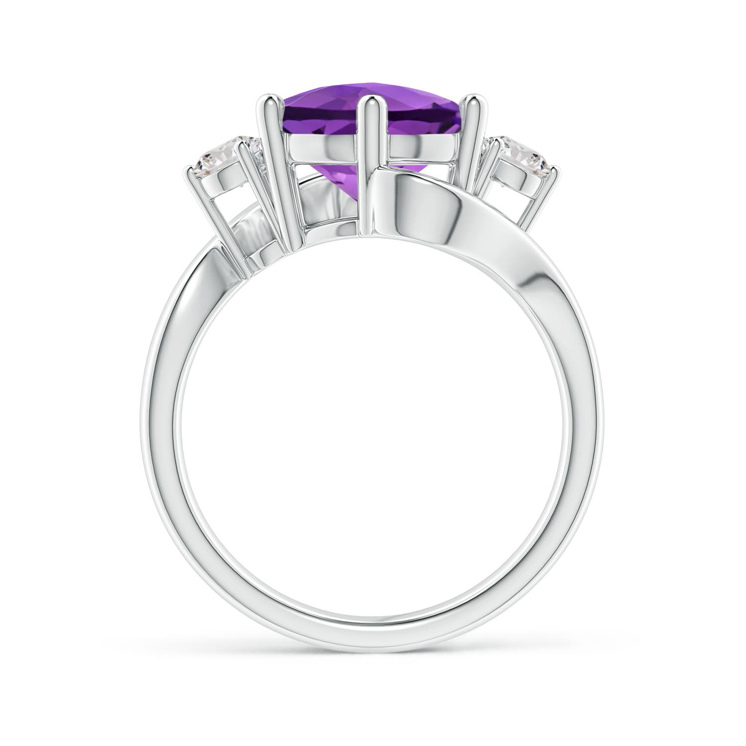 AA - Amethyst / 4.04 CT / 14 KT White Gold