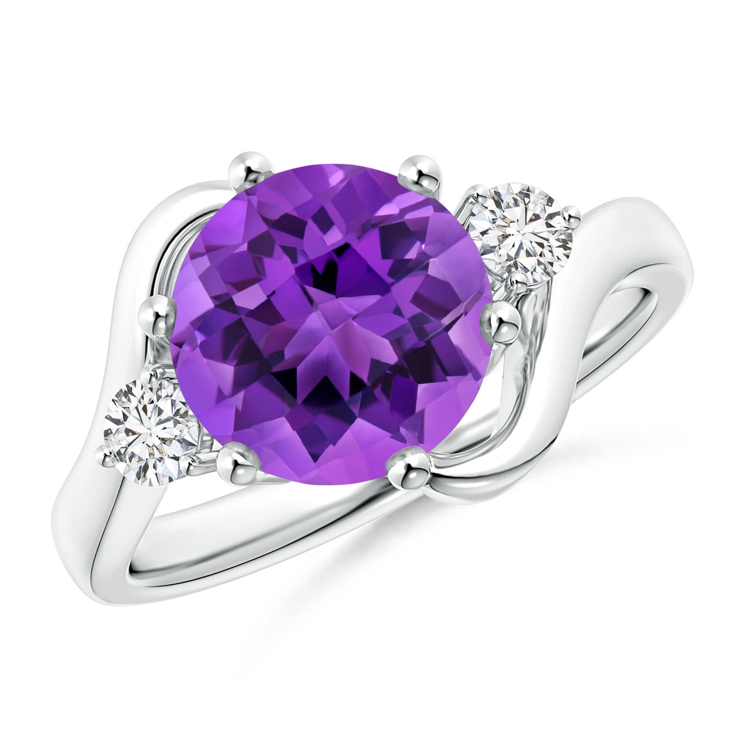AAA - Amethyst / 2.31 CT / 14 KT White Gold