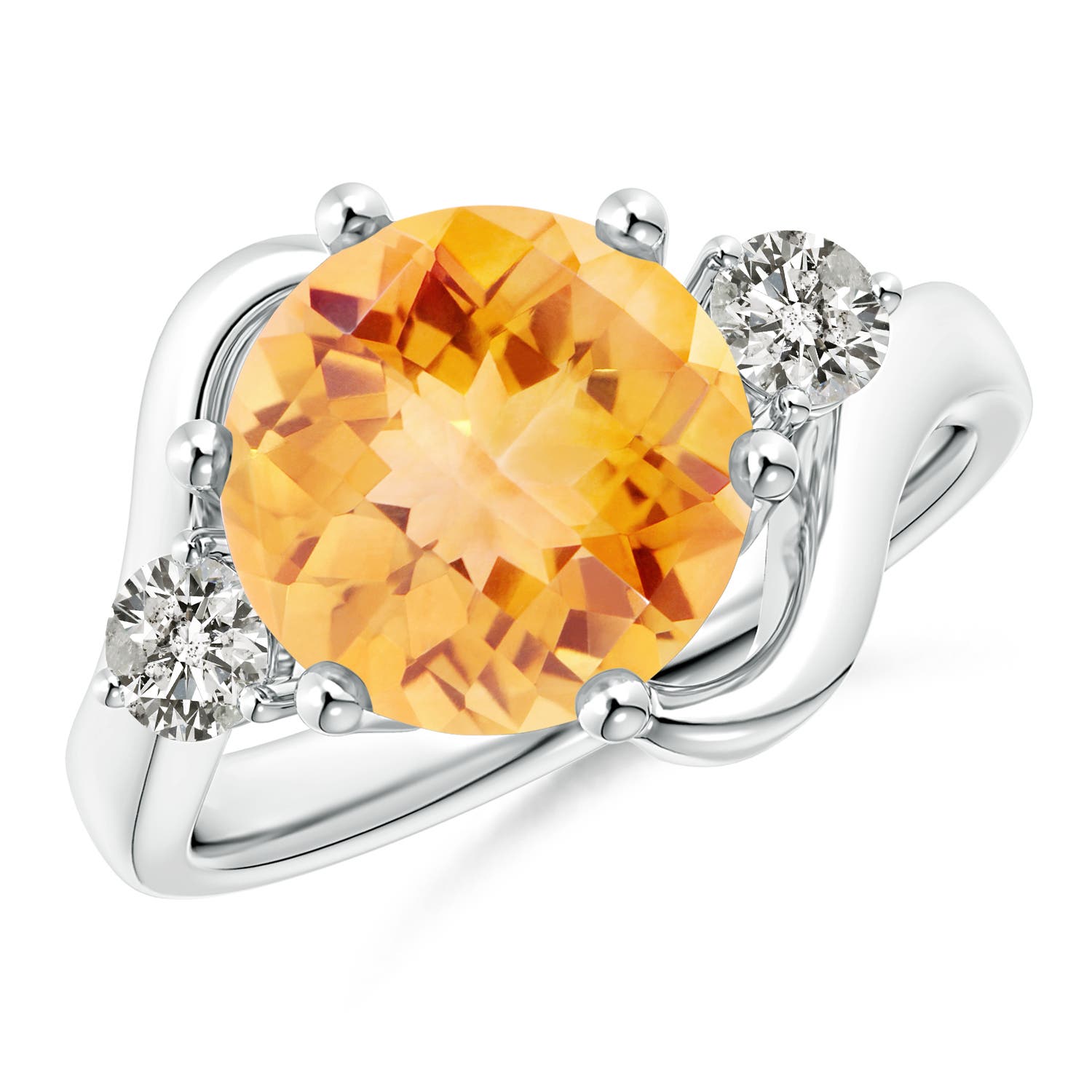 A - Citrine / 3.27 CT / 14 KT White Gold