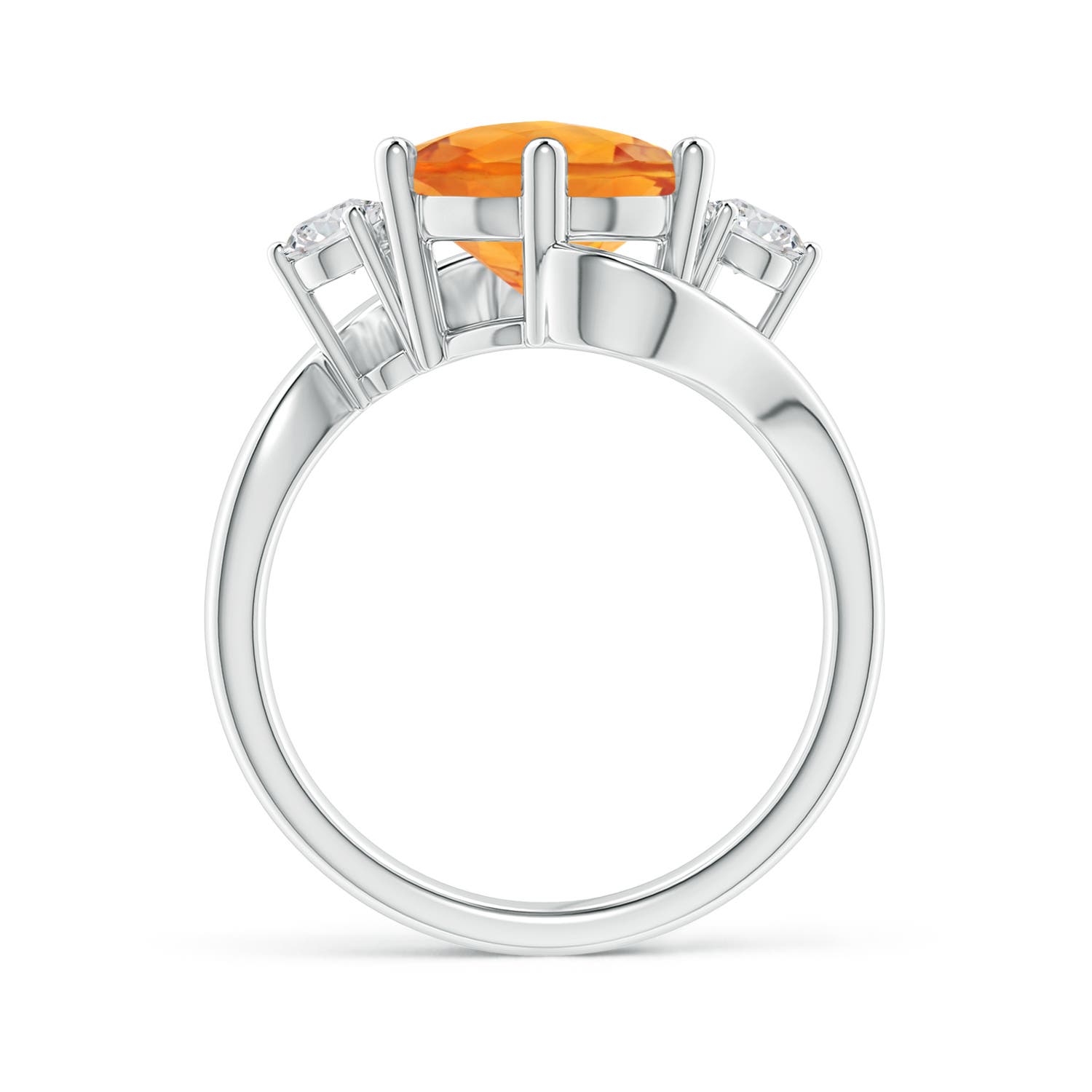 AAA - Citrine / 3.27 CT / 14 KT White Gold