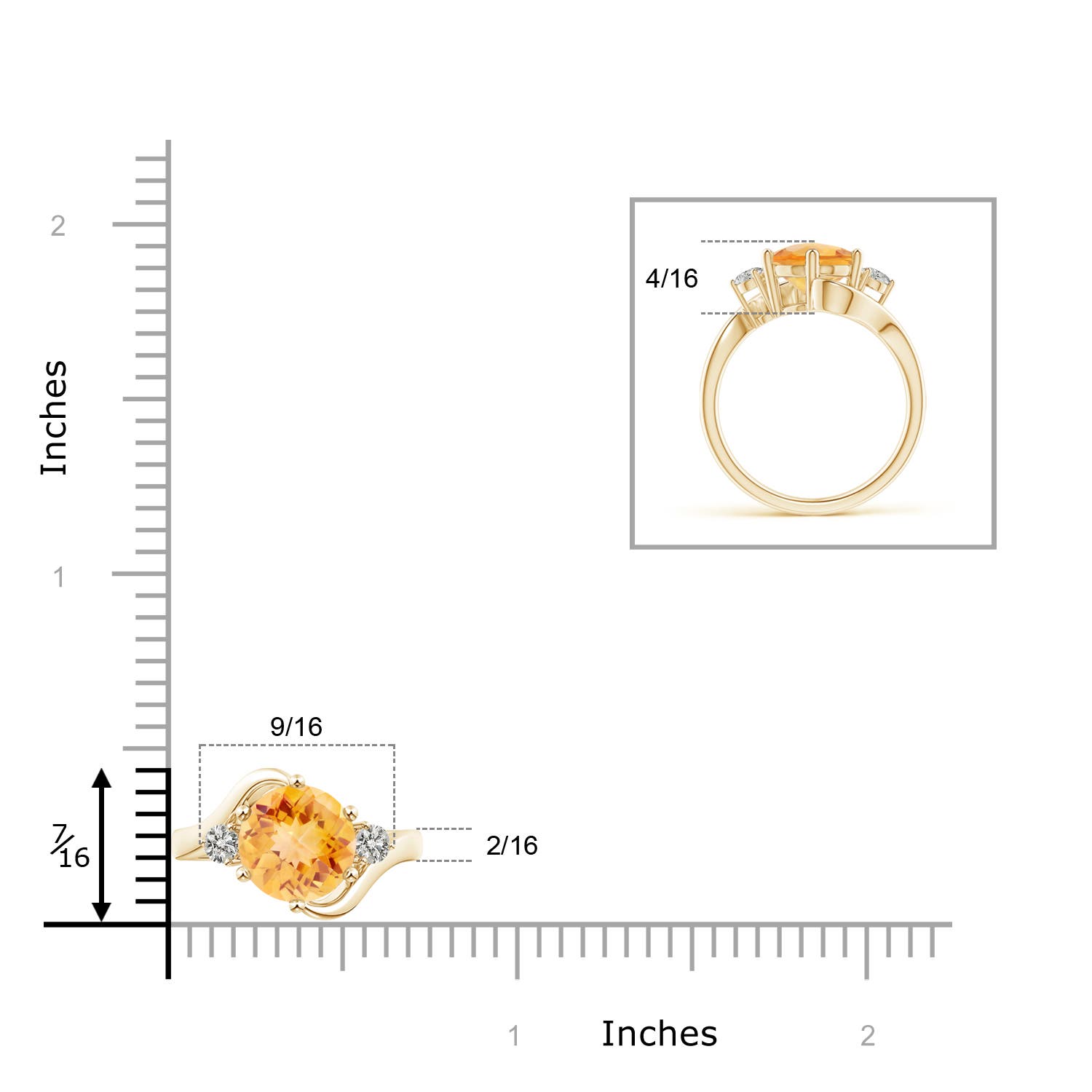 A - Citrine / 1.84 CT / 14 KT Yellow Gold