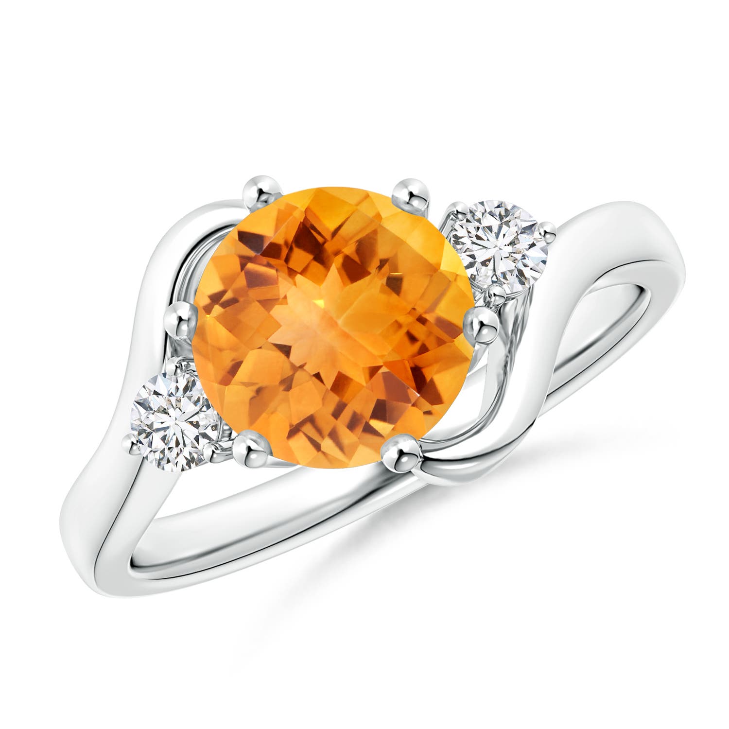 AAA - Citrine / 1.84 CT / 14 KT White Gold