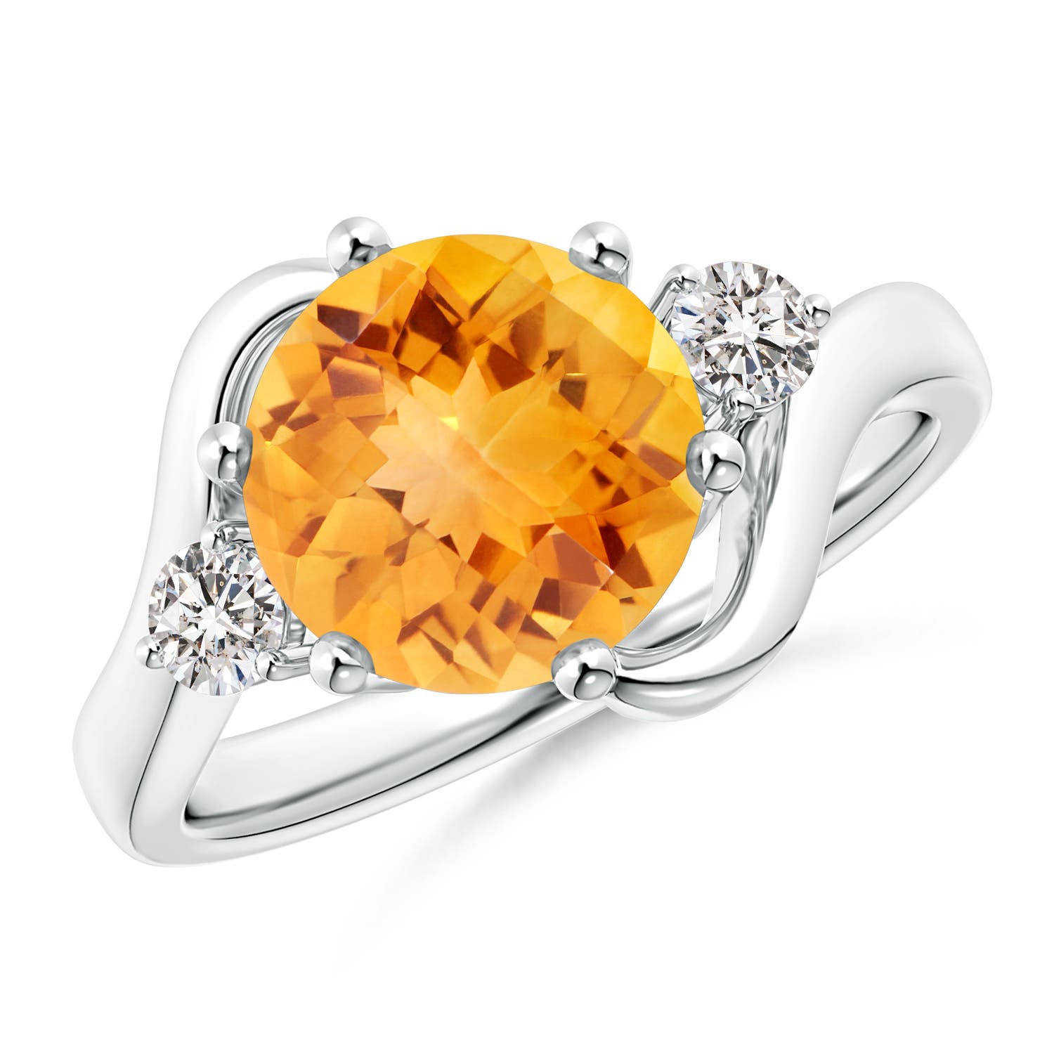 AA - Citrine / 2.31 CT / 14 KT White Gold