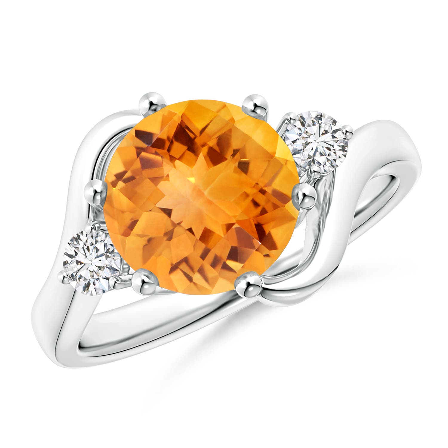 AAA - Citrine / 2.31 CT / 14 KT White Gold